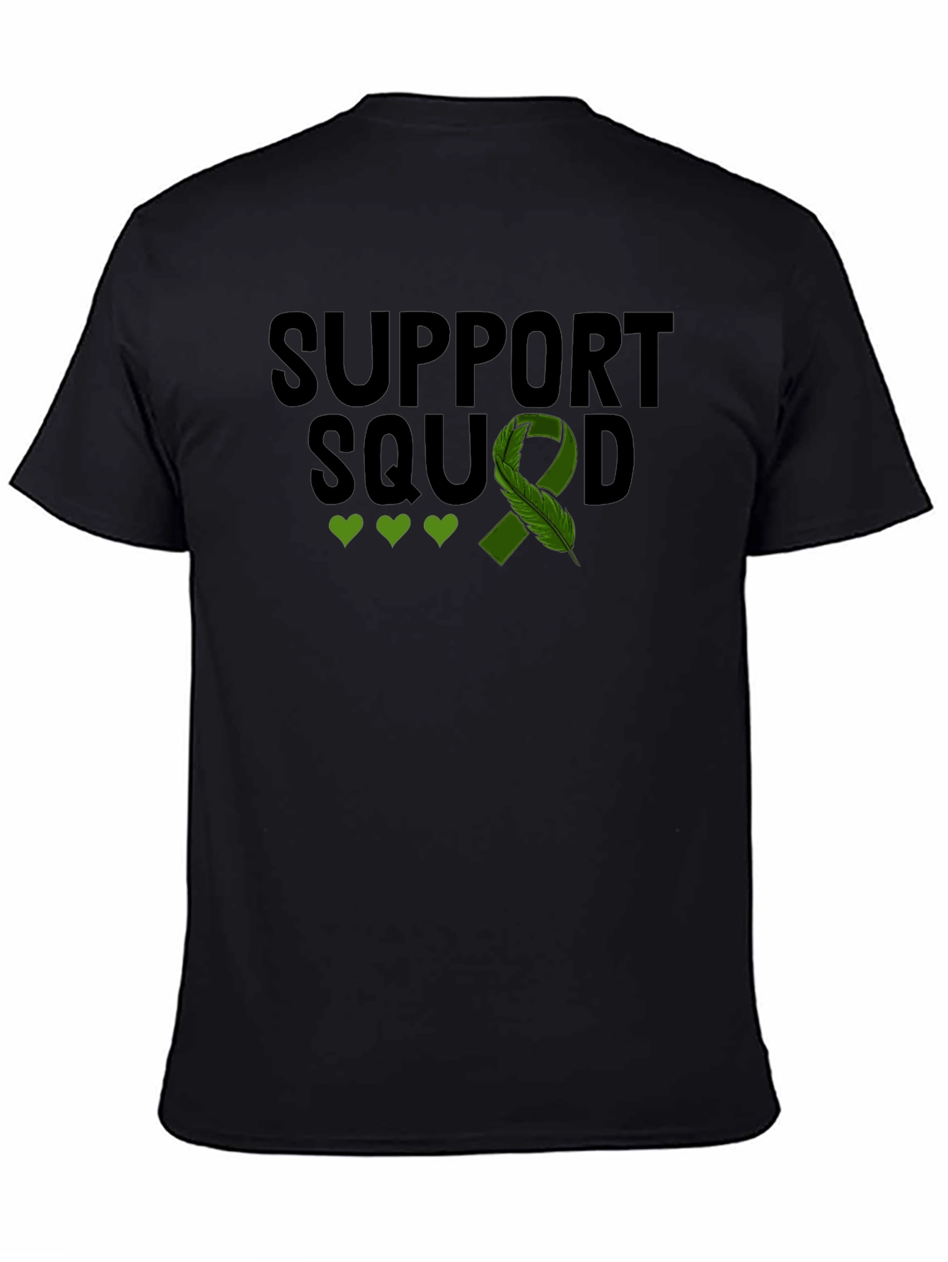 Support Squad T-Shirt - Green Ribbon Mental Health