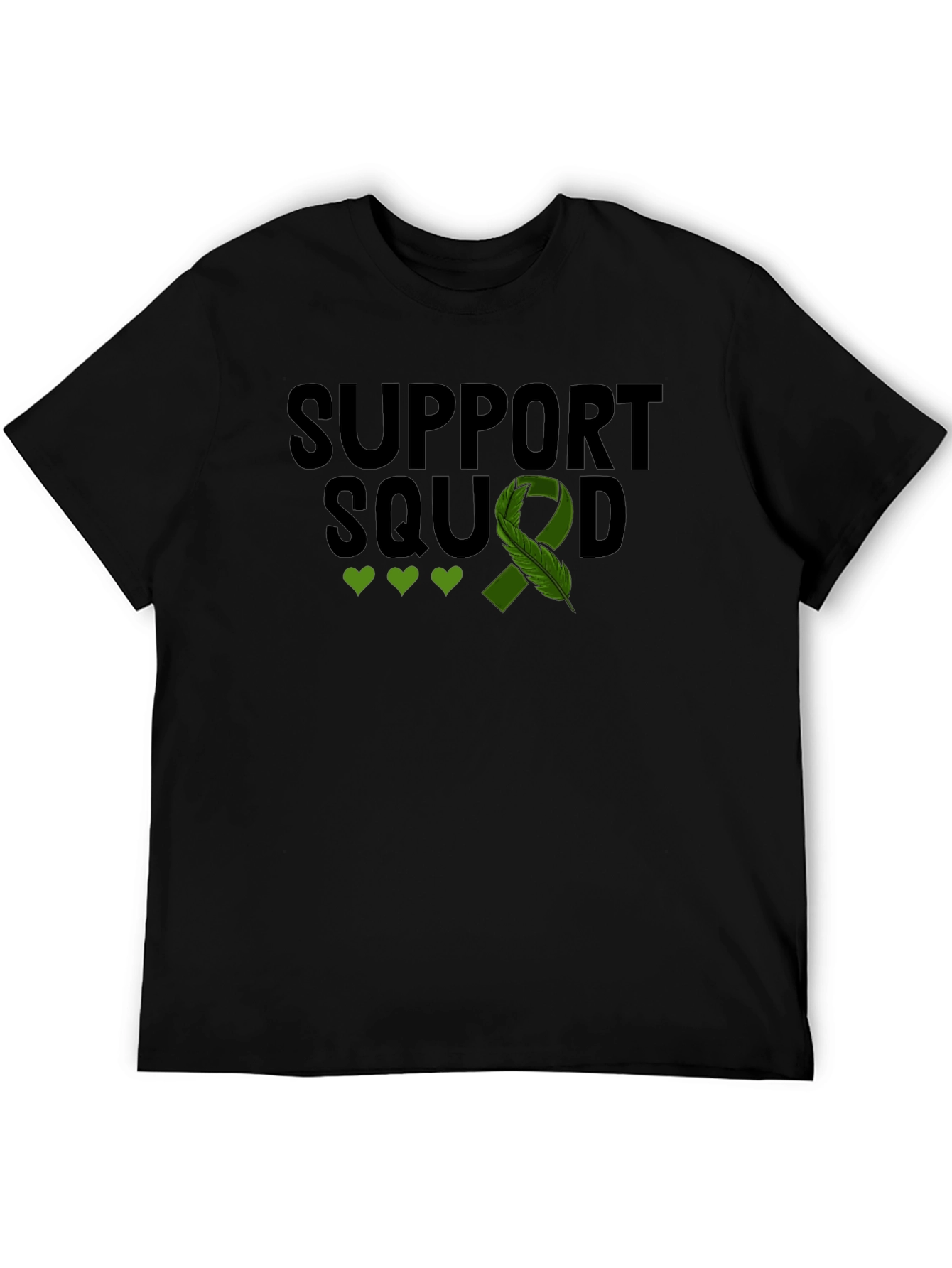 Support Squad T-Shirt - Green Ribbon Mental Health