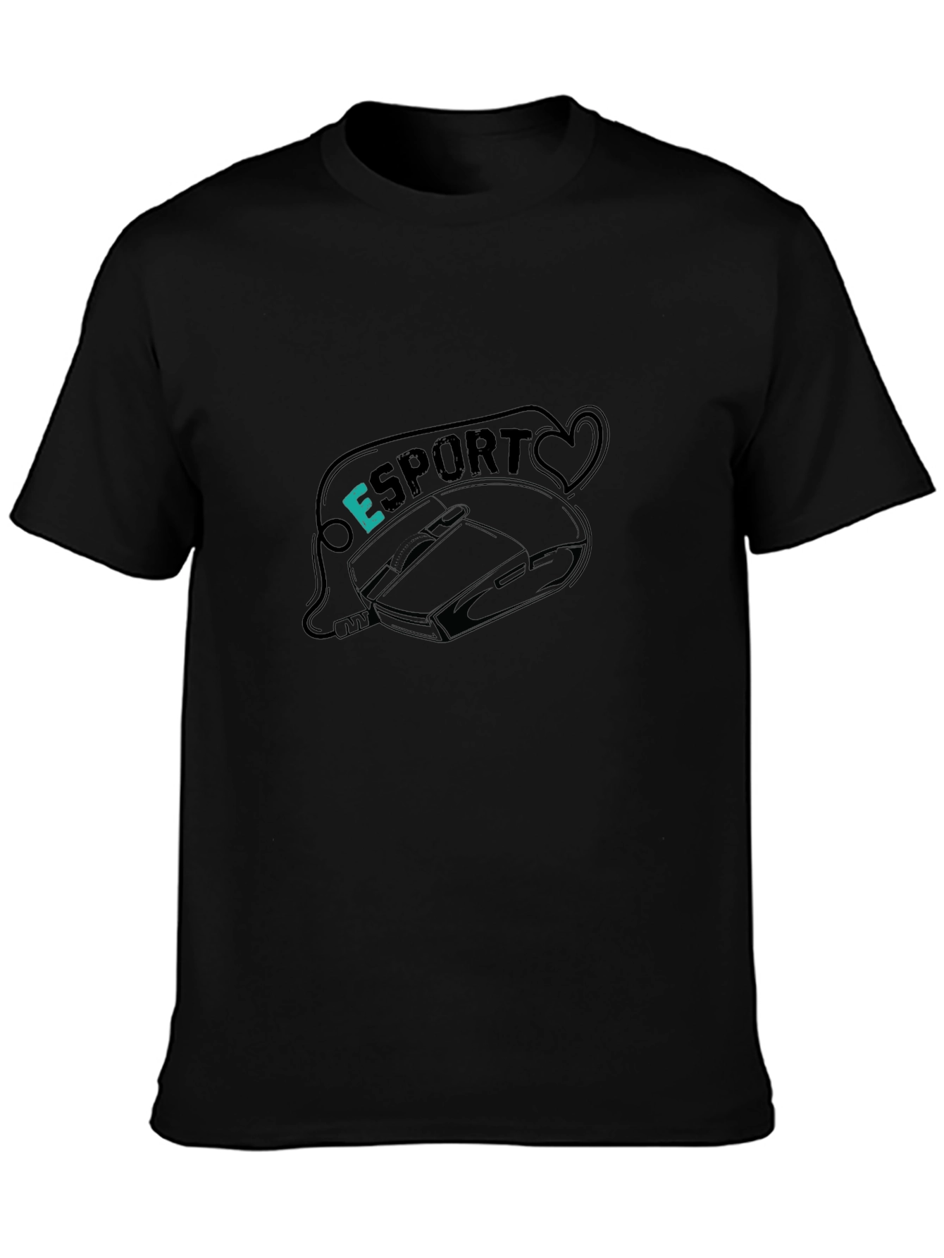 Esport Gaming Mouse Graphic T-Shirt