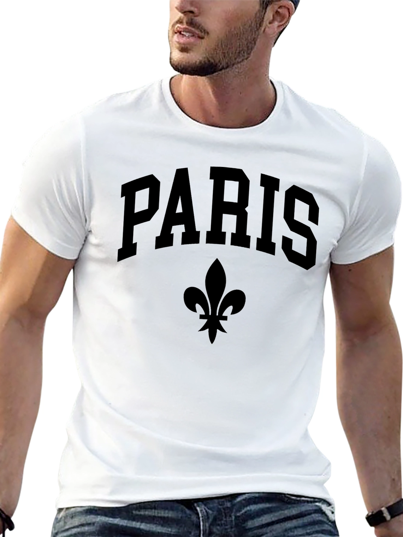 Paris Fleur-de-lis Black T-Shirt