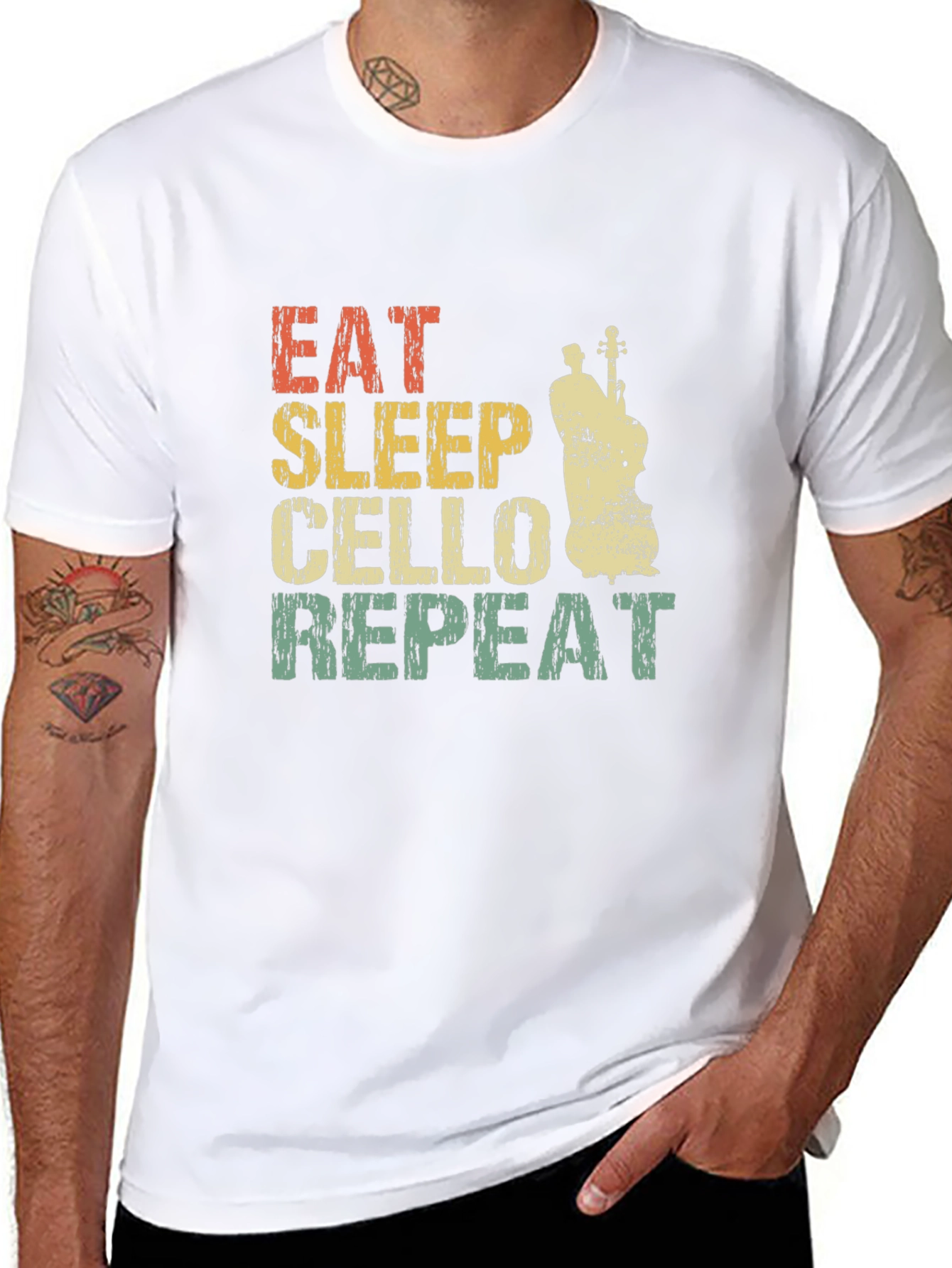 Eat Sleep Cello Repeat T-Shirt