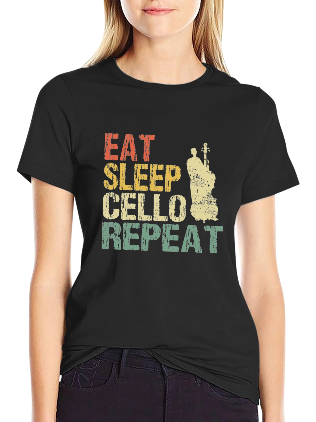 Eat Sleep Cello Repeat T-Shirt