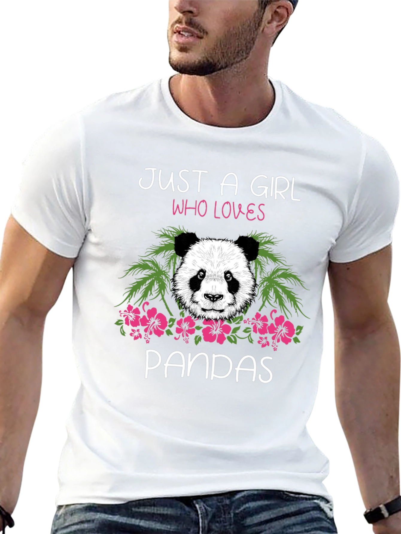 Just a Girl Who Loves Pandas Graphic Tee