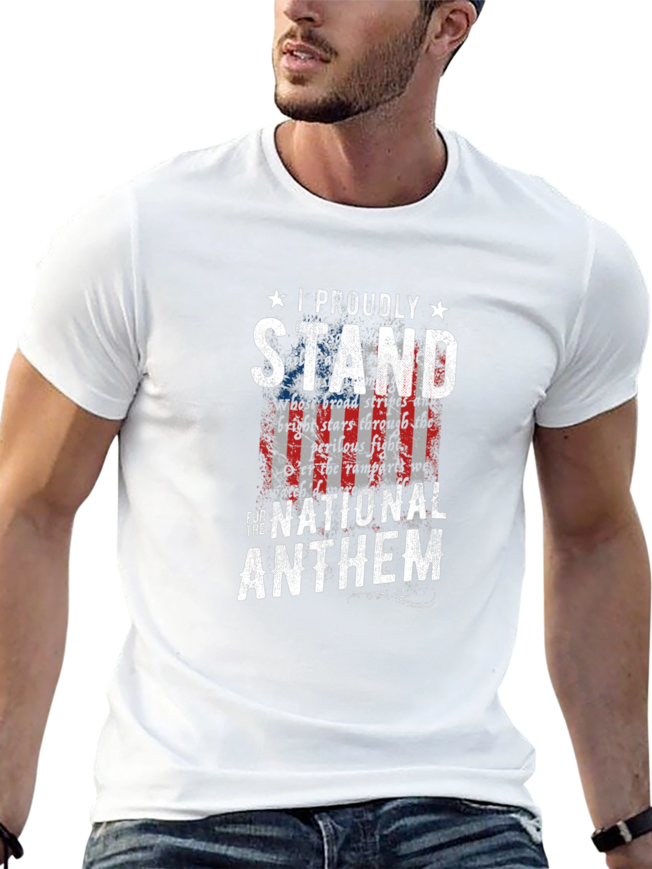 I Proudly Stand for the National Anthem T-Shirt