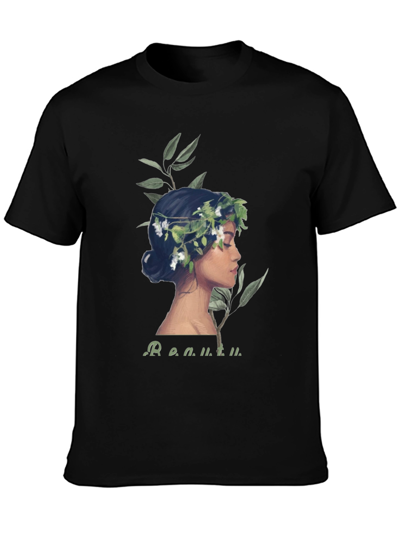 Floral Crown Woman Graphic Tee - Beauty Defined