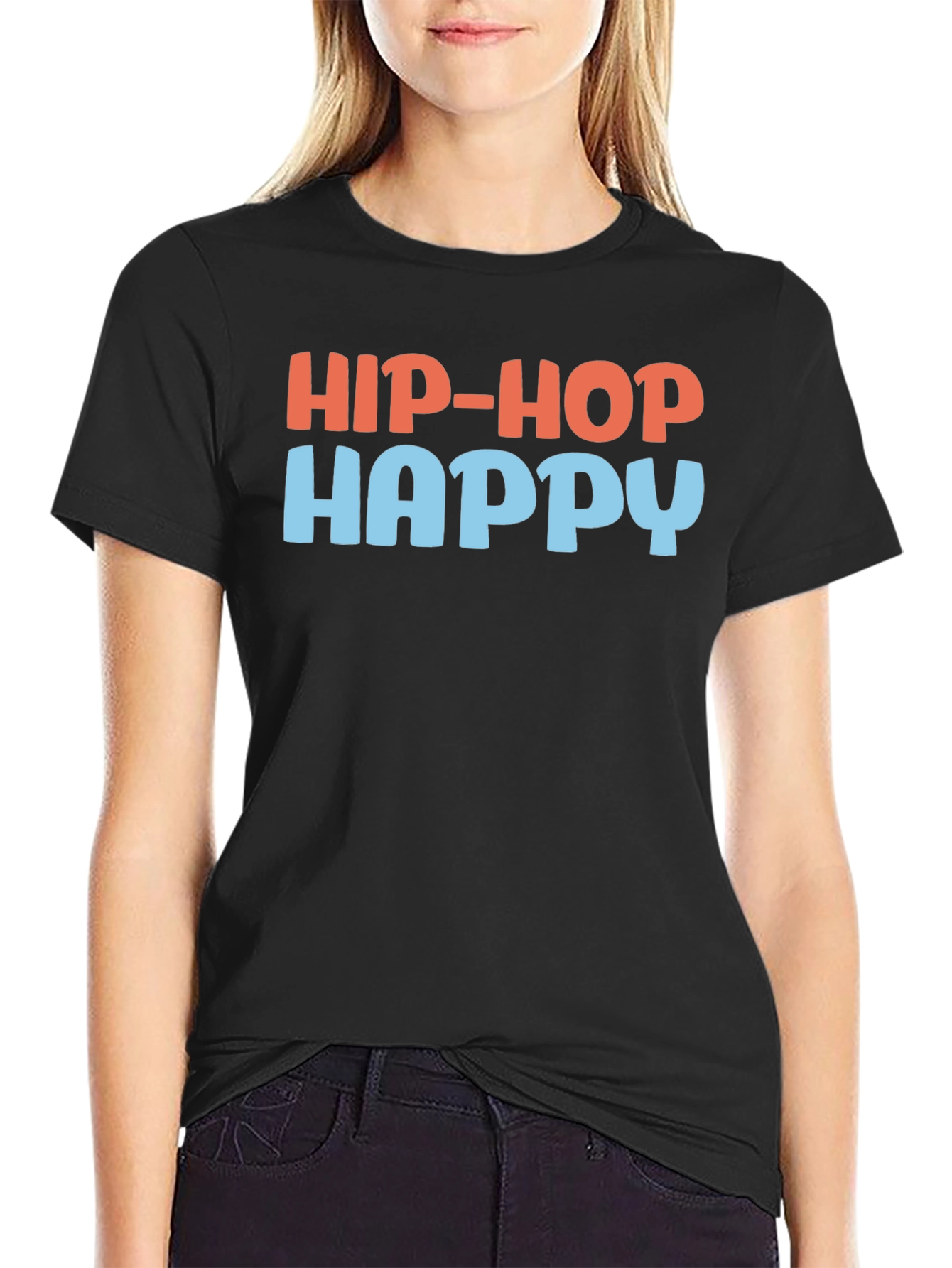 Hip-Hop Happy Graphic Tee - Unisex