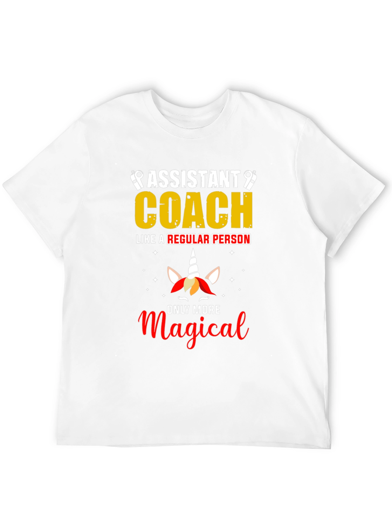 Assistant Coach Unicorn Graphic T-Shirt