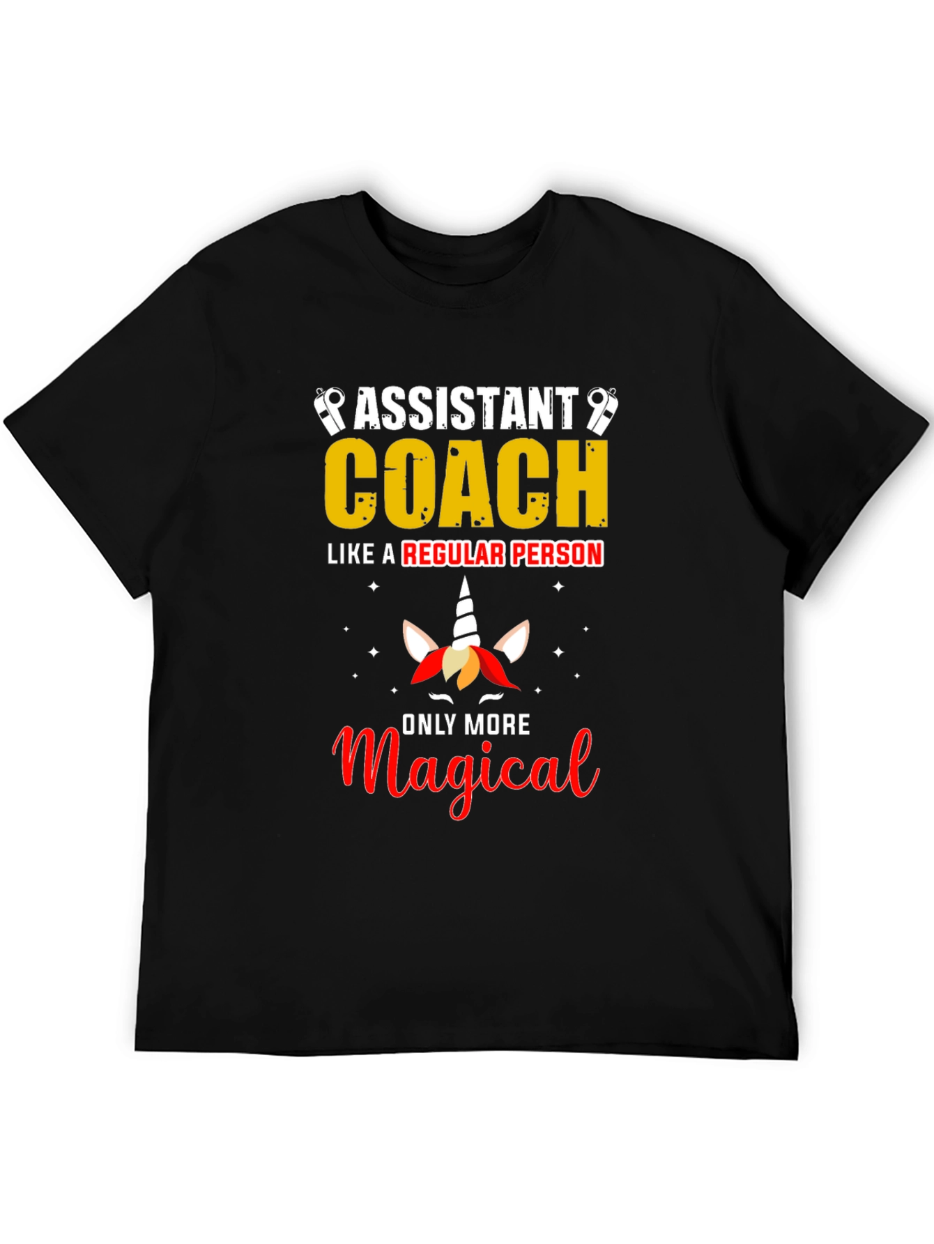 Assistant Coach Unicorn Graphic T-Shirt