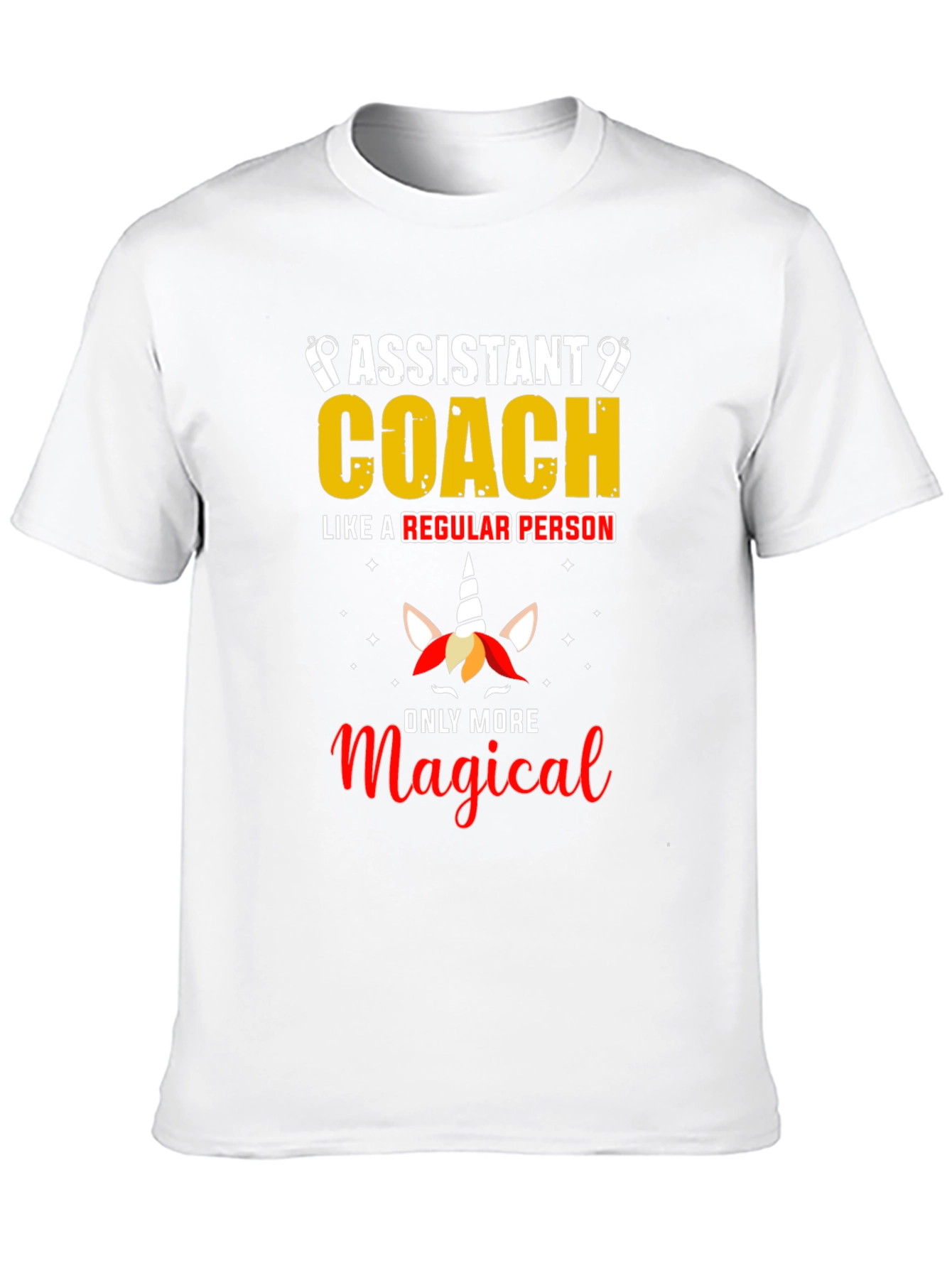 Assistant Coach Unicorn Graphic T-Shirt