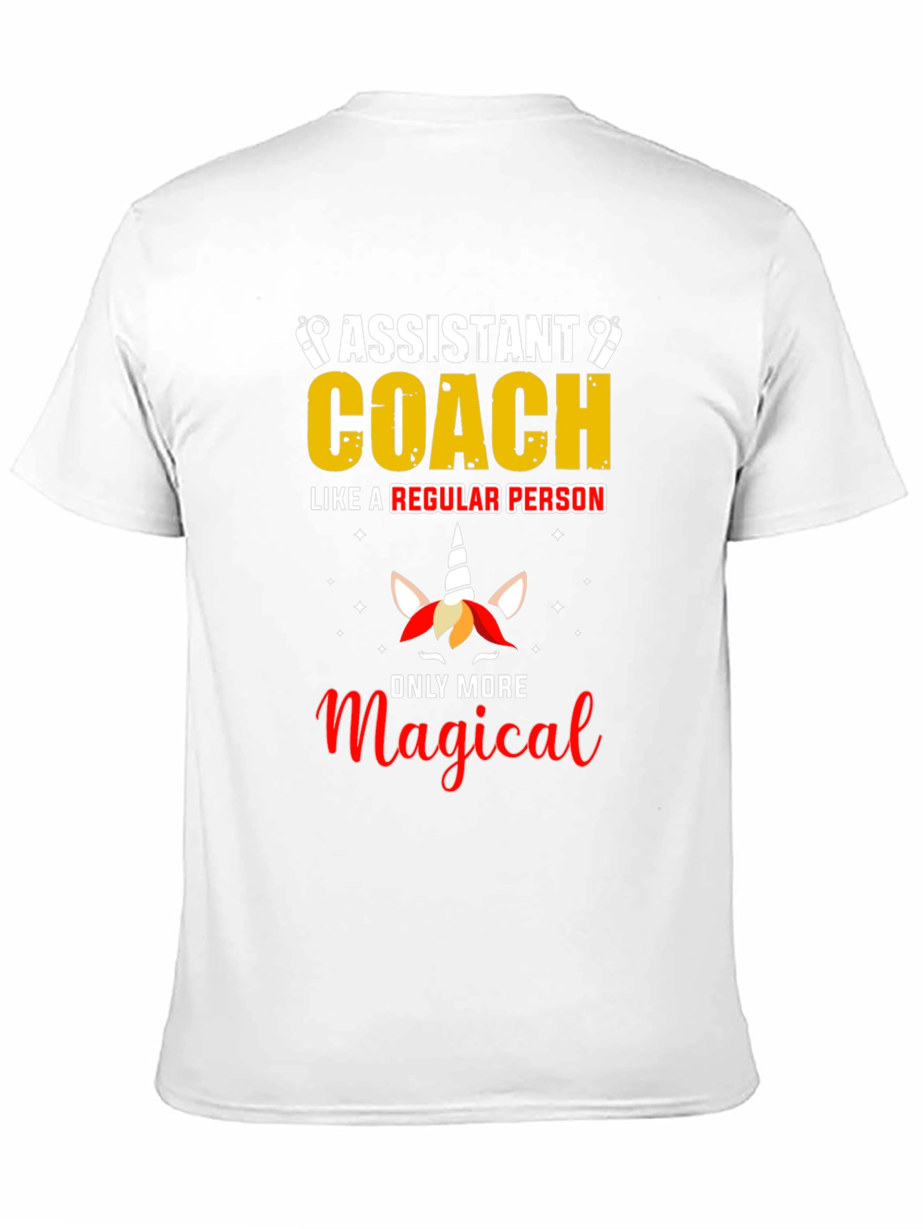 Assistant Coach Unicorn Graphic T-Shirt