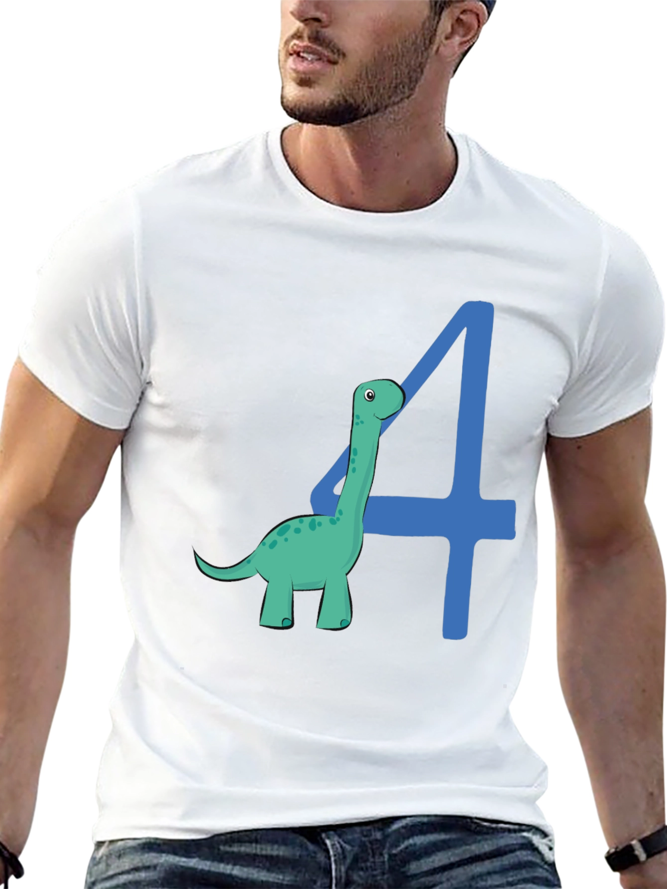 Dino 4th Birthday T-Shirt