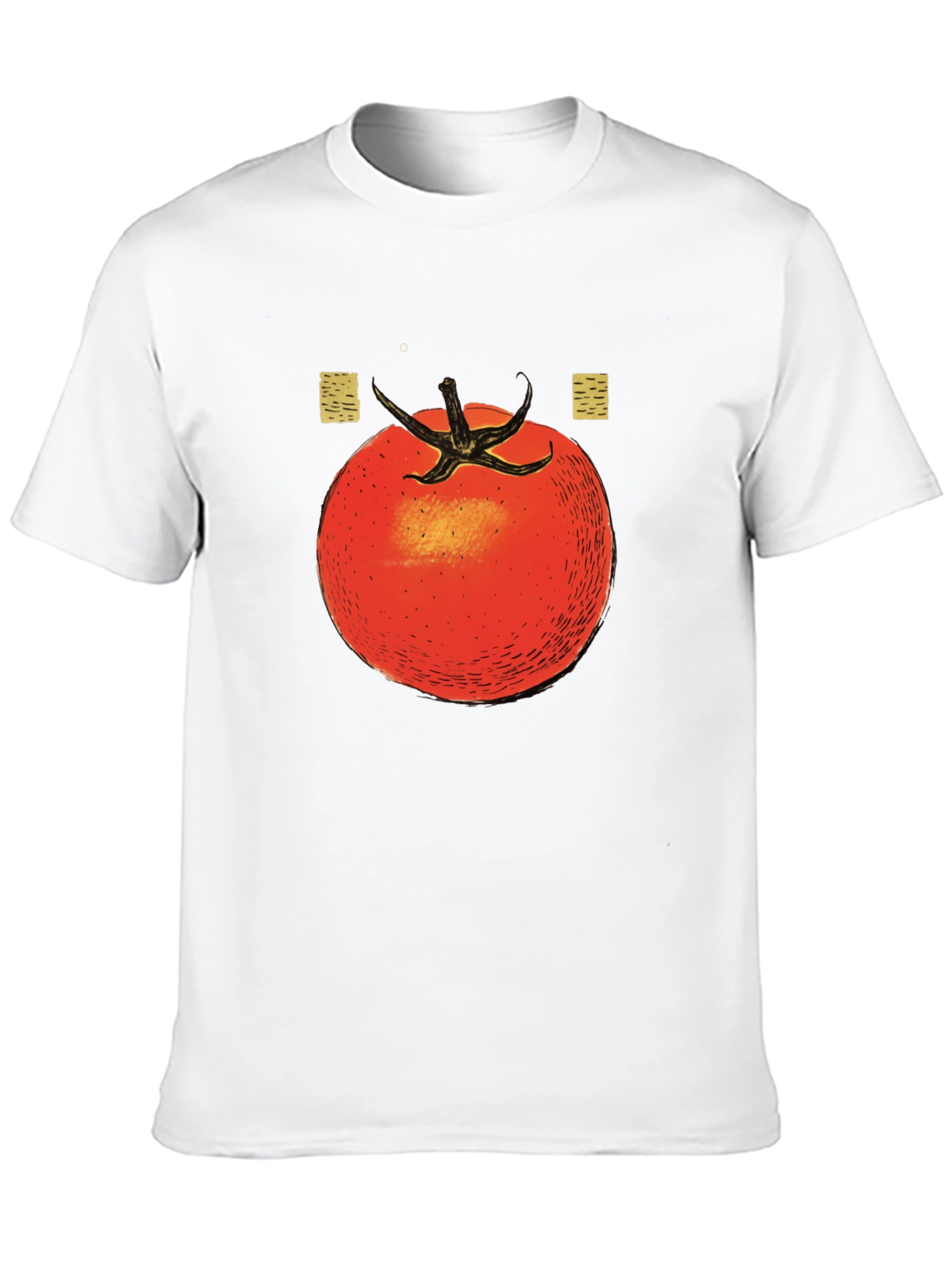 Tomato Graphic Print Black T-Shirt