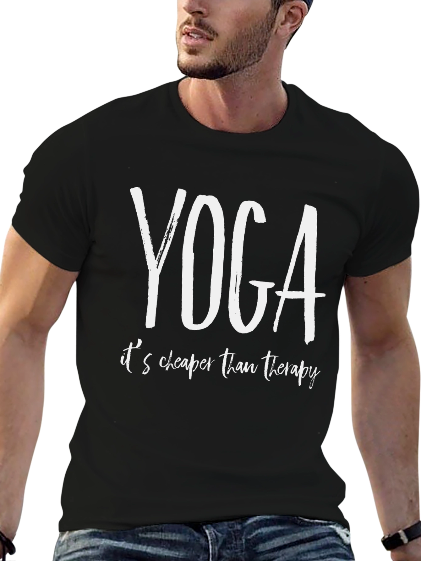 Yoga Cheaper Than Therapy Graphic Tee