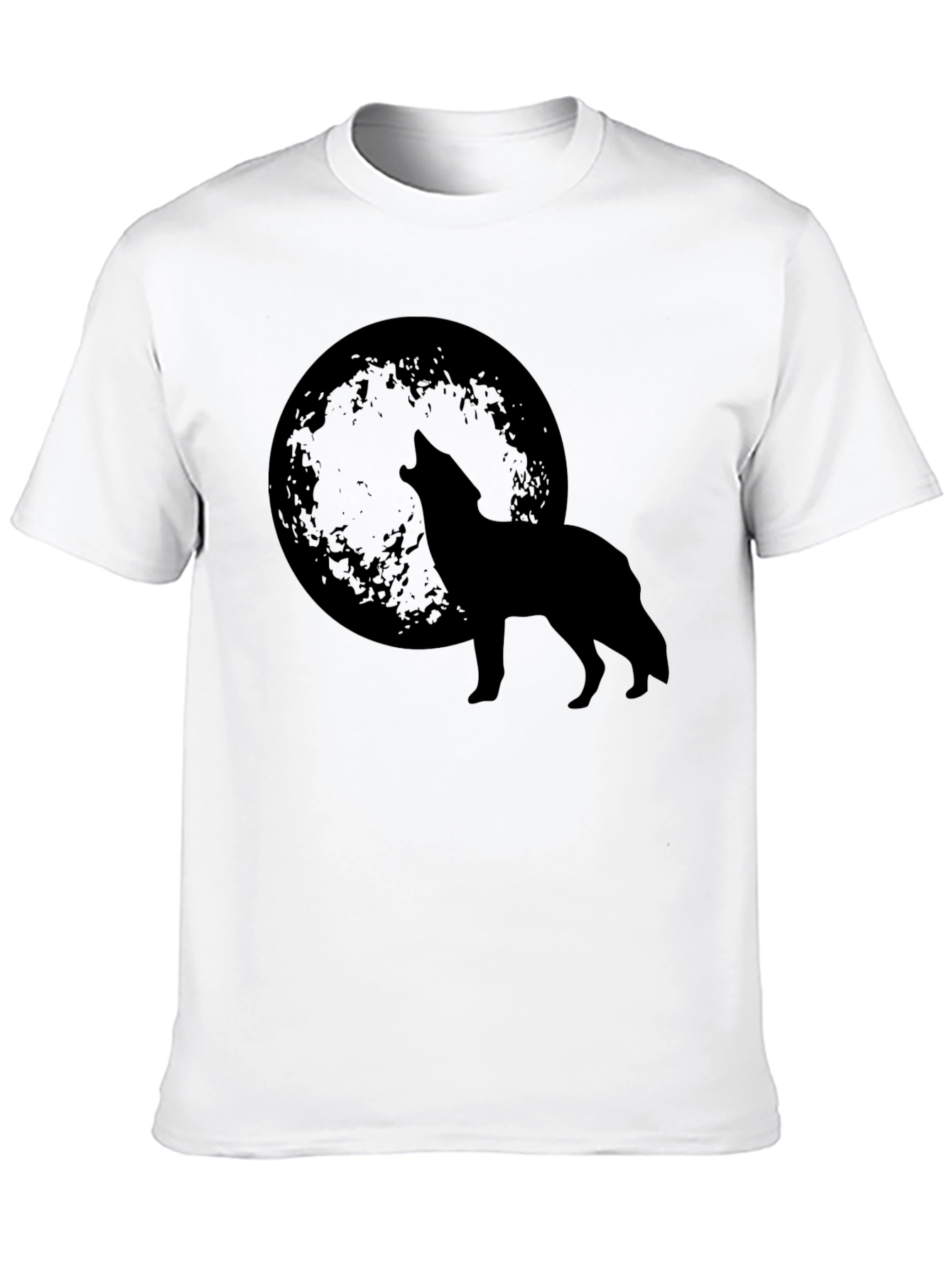 Wolf Howling at Moon Graphic T-Shirt