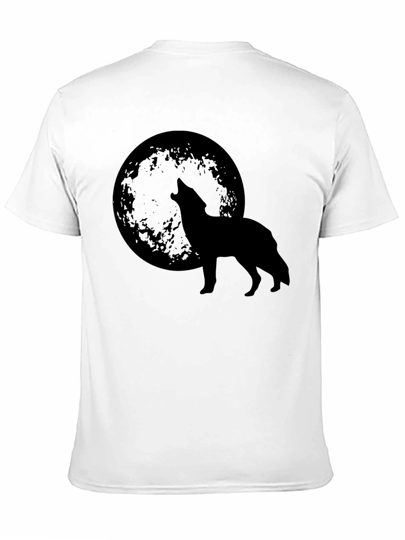 Wolf Howling at Moon Graphic T-Shirt