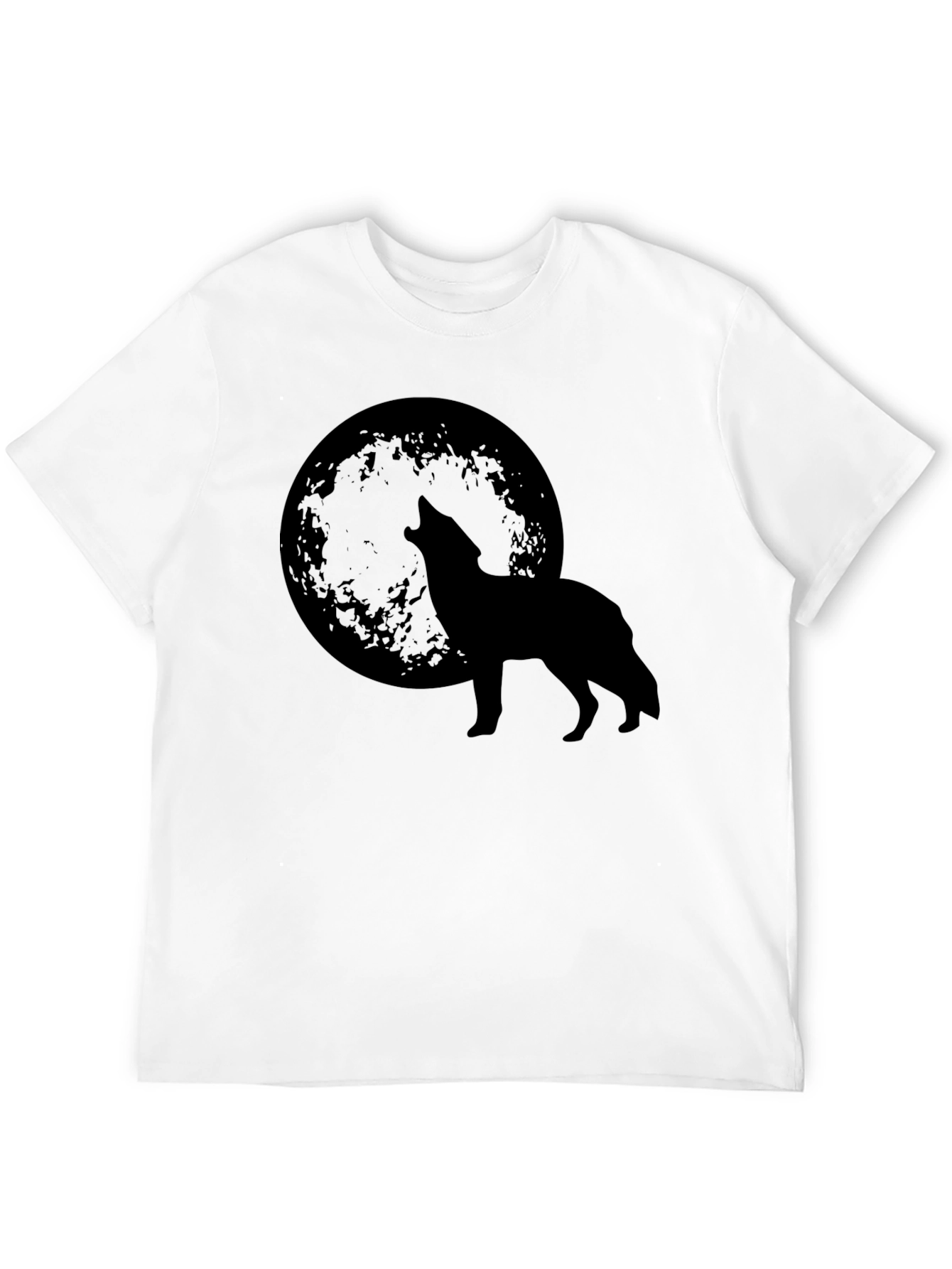 Wolf Howling at Moon Graphic T-Shirt