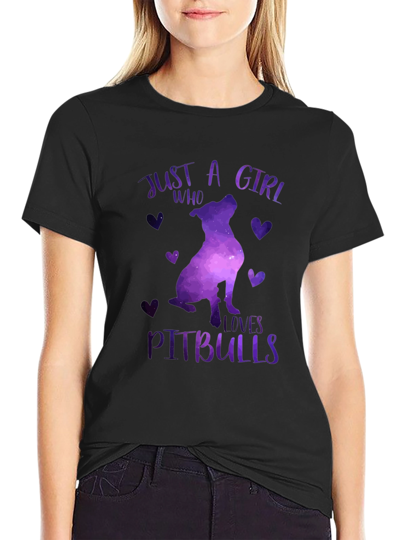 Just A Girl Who Loves Pitbulls T-Shirt
