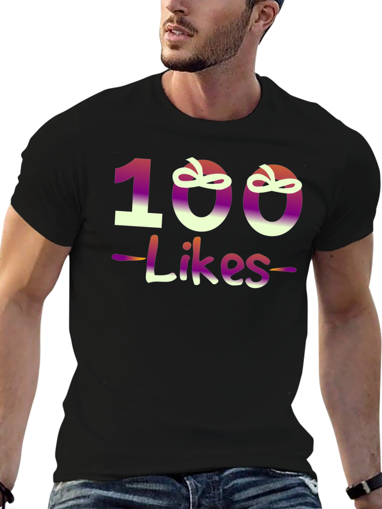 100 Likes Graphic T-Shirt - Trendy Design