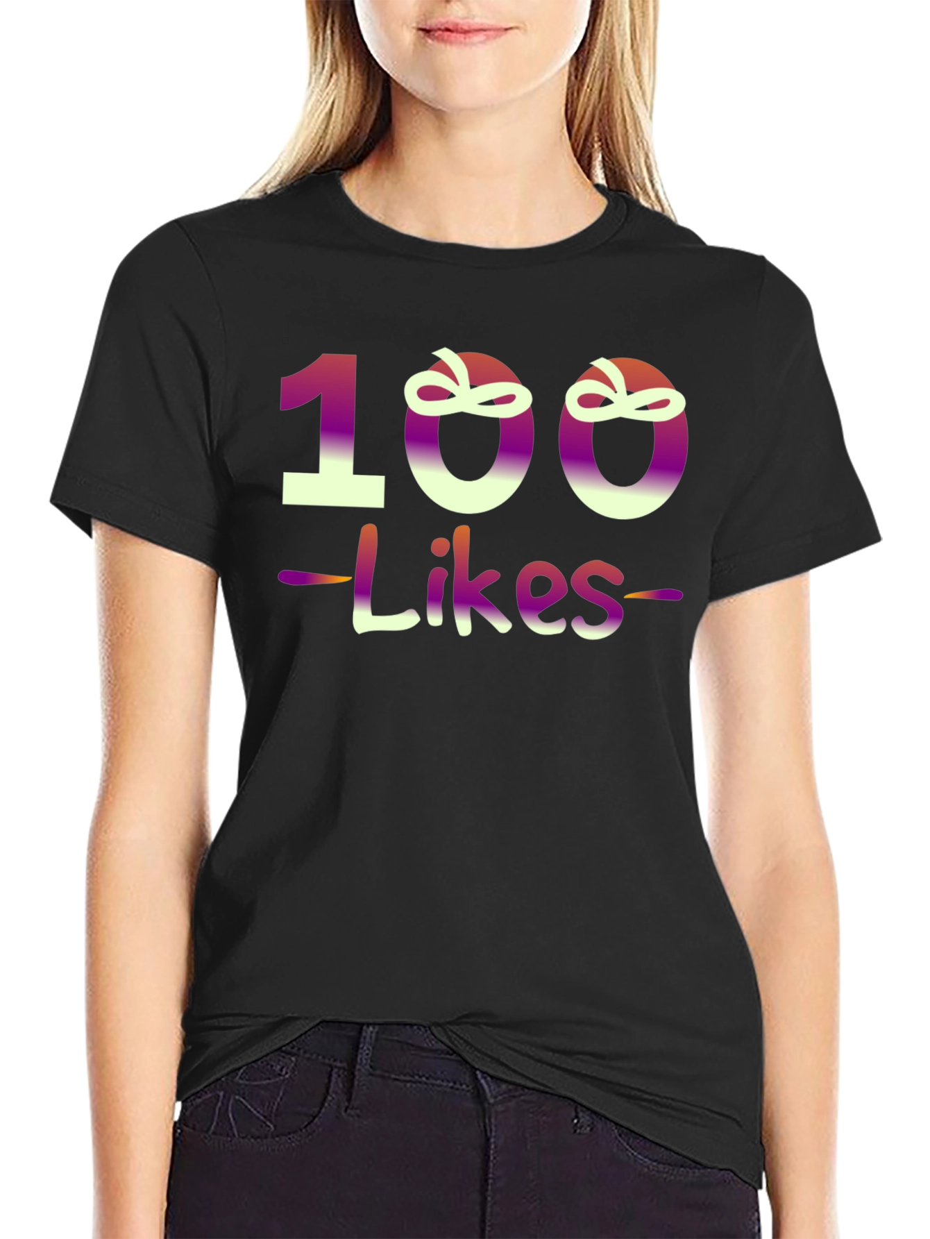 100 Likes Graphic T-Shirt - Trendy Design