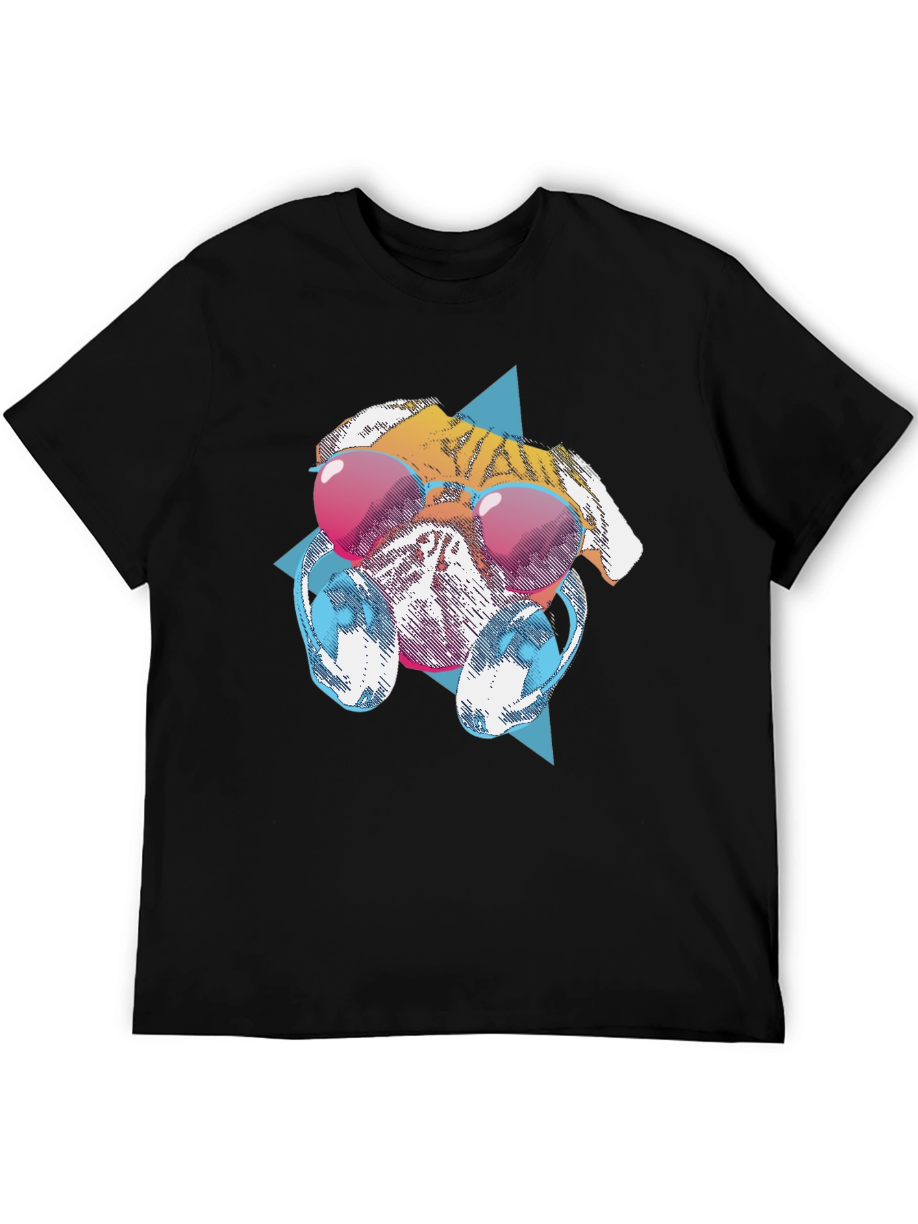 Cool Dog Graphic Tee - Black T-Shirt