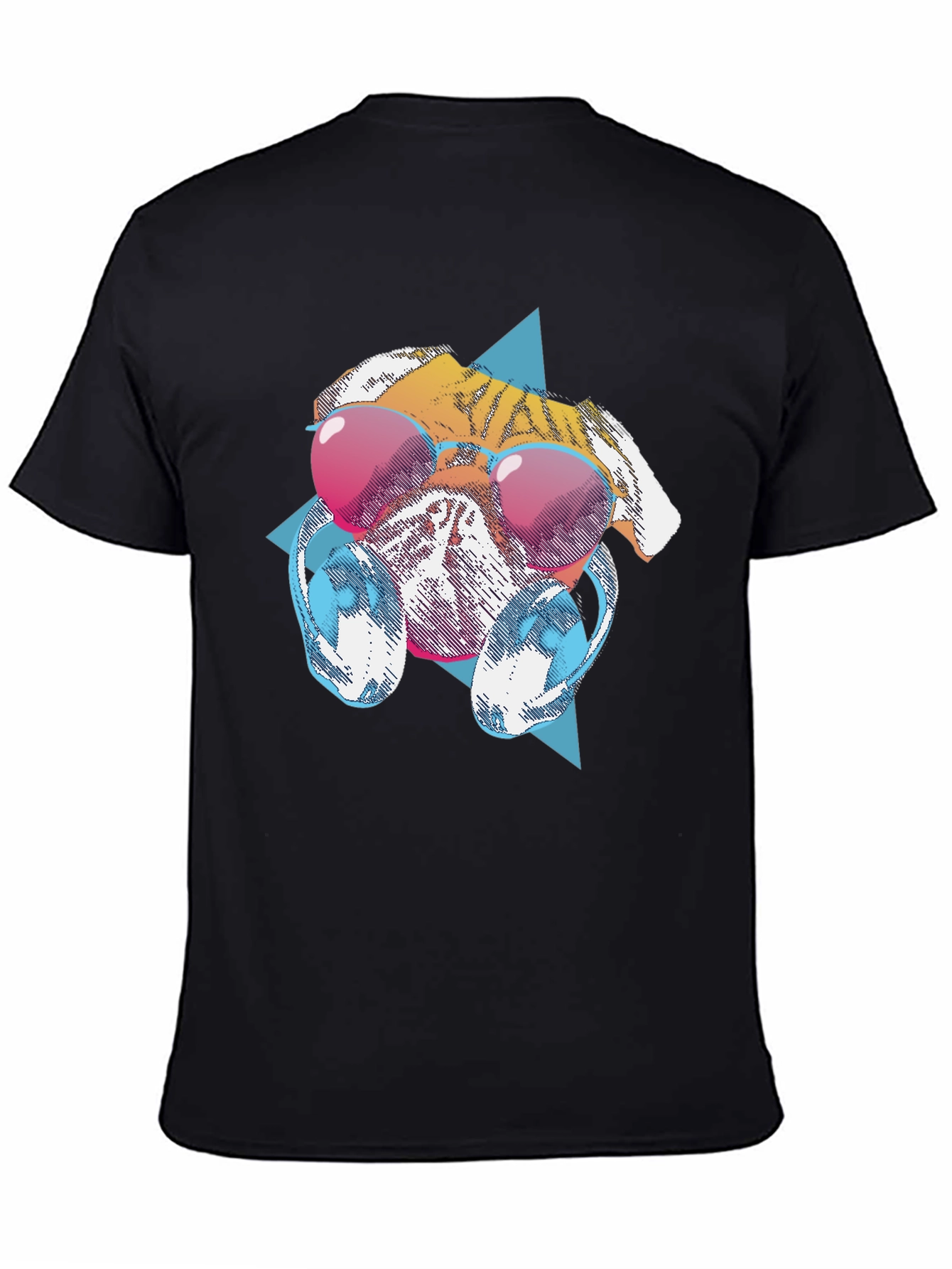 Cool Dog Graphic Tee - Black T-Shirt