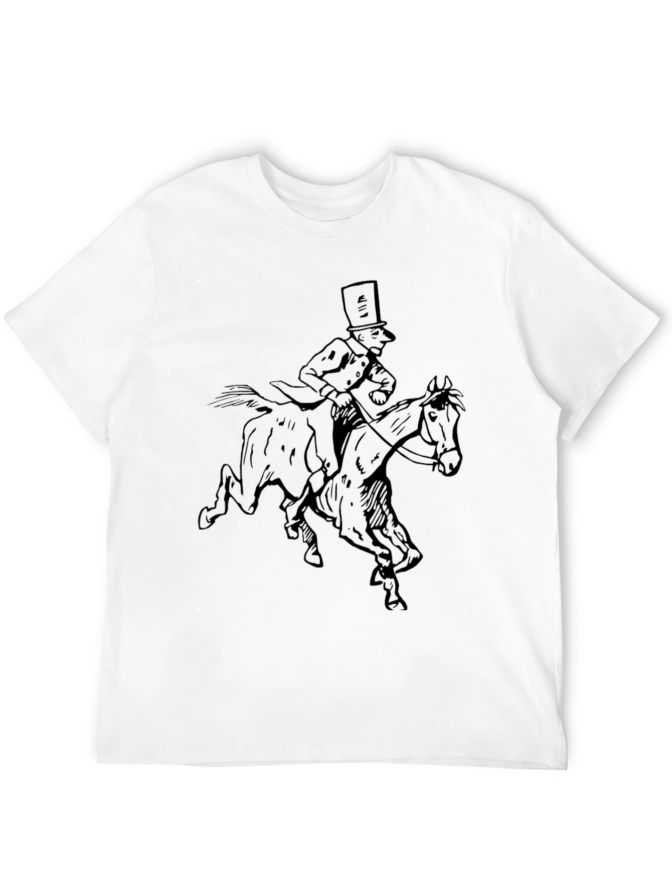 Horse Rider Graphic Black T-Shirt