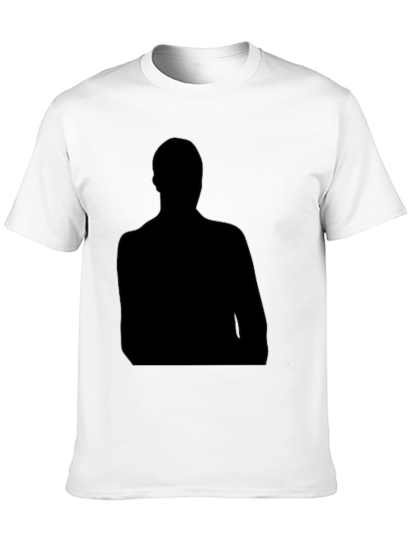 Mens Black Silhouette Graphic T-Shirt