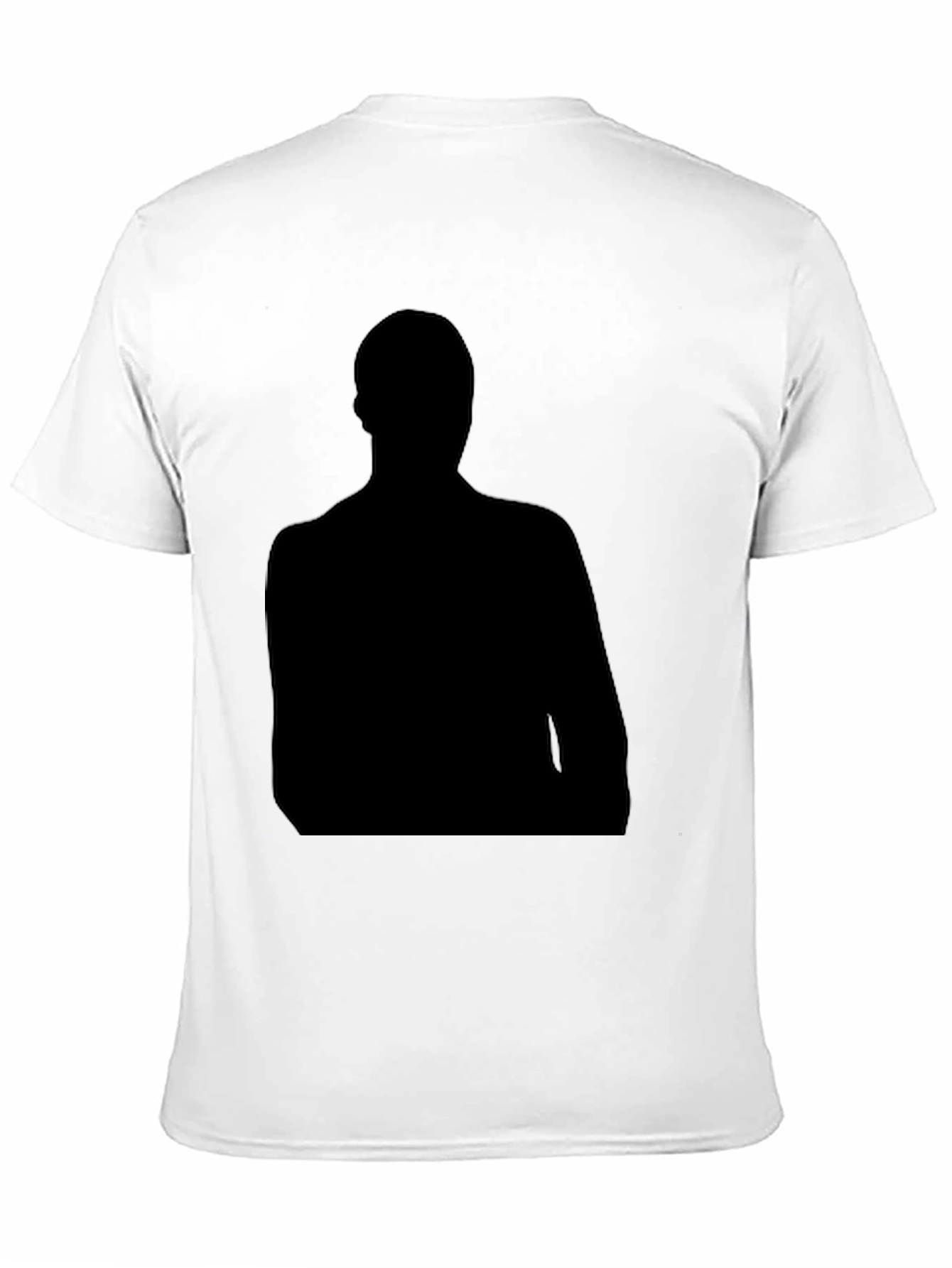 Mens Black Silhouette Graphic T-Shirt