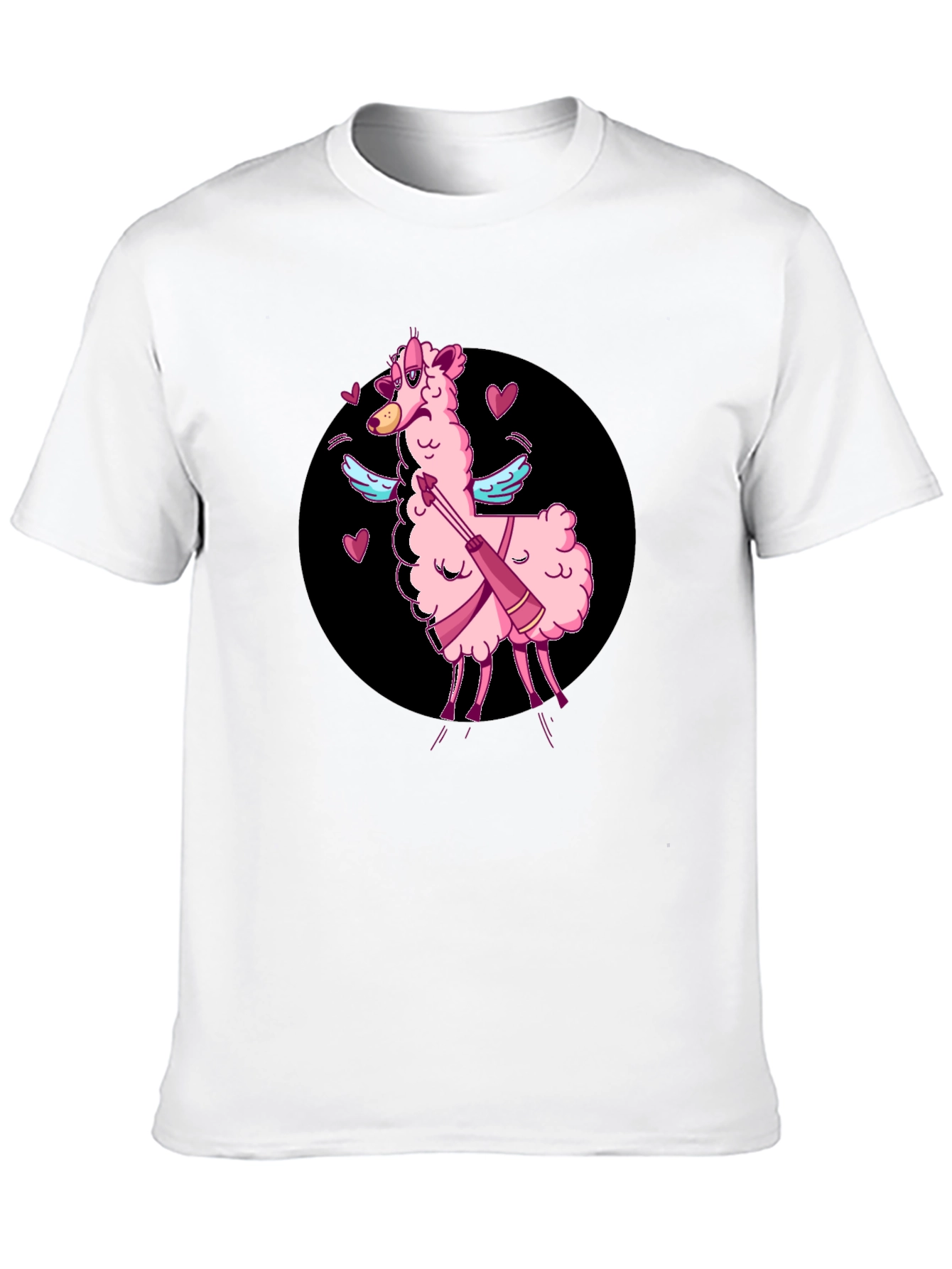 Cupid Llama T-Shirt - Valentines Day