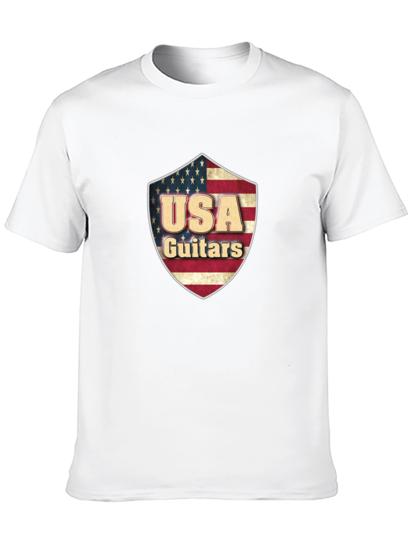 USA Guitars Shield Graphic Black T-Shirt