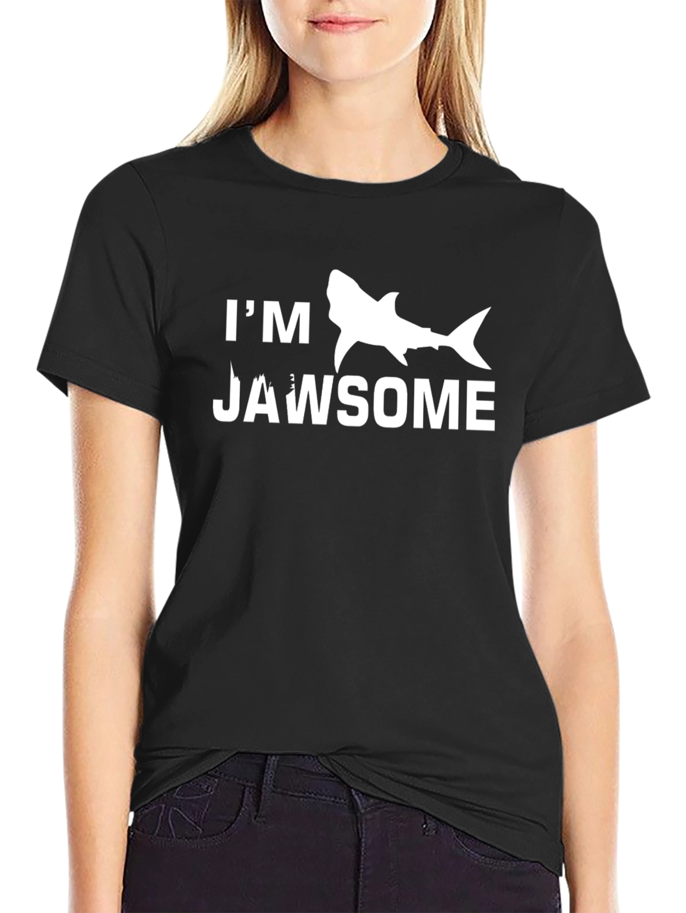 Jawsome Shark Graphic T-Shirt - Novelty Humor Tee