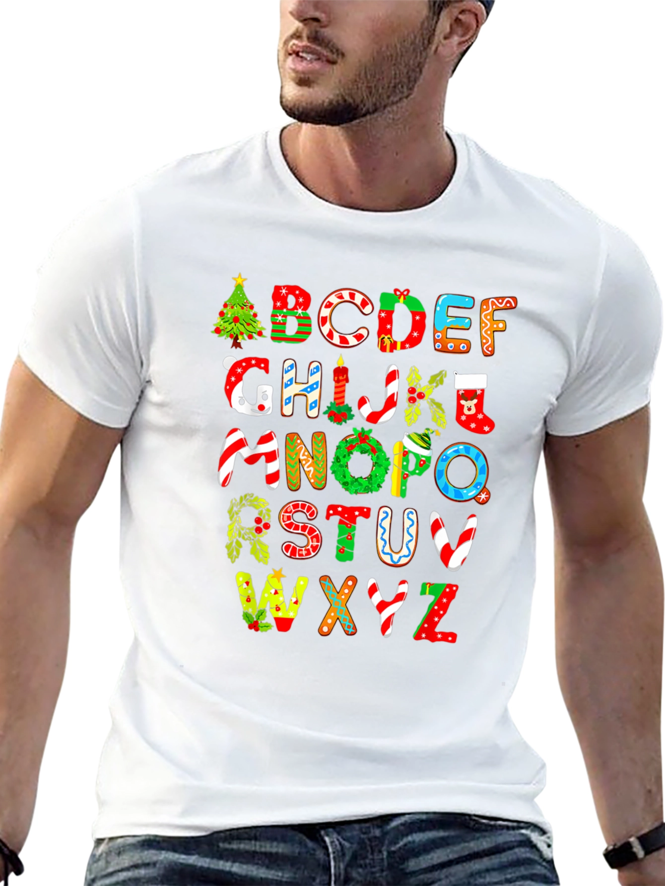Christmas Alphabet Graphic Tee