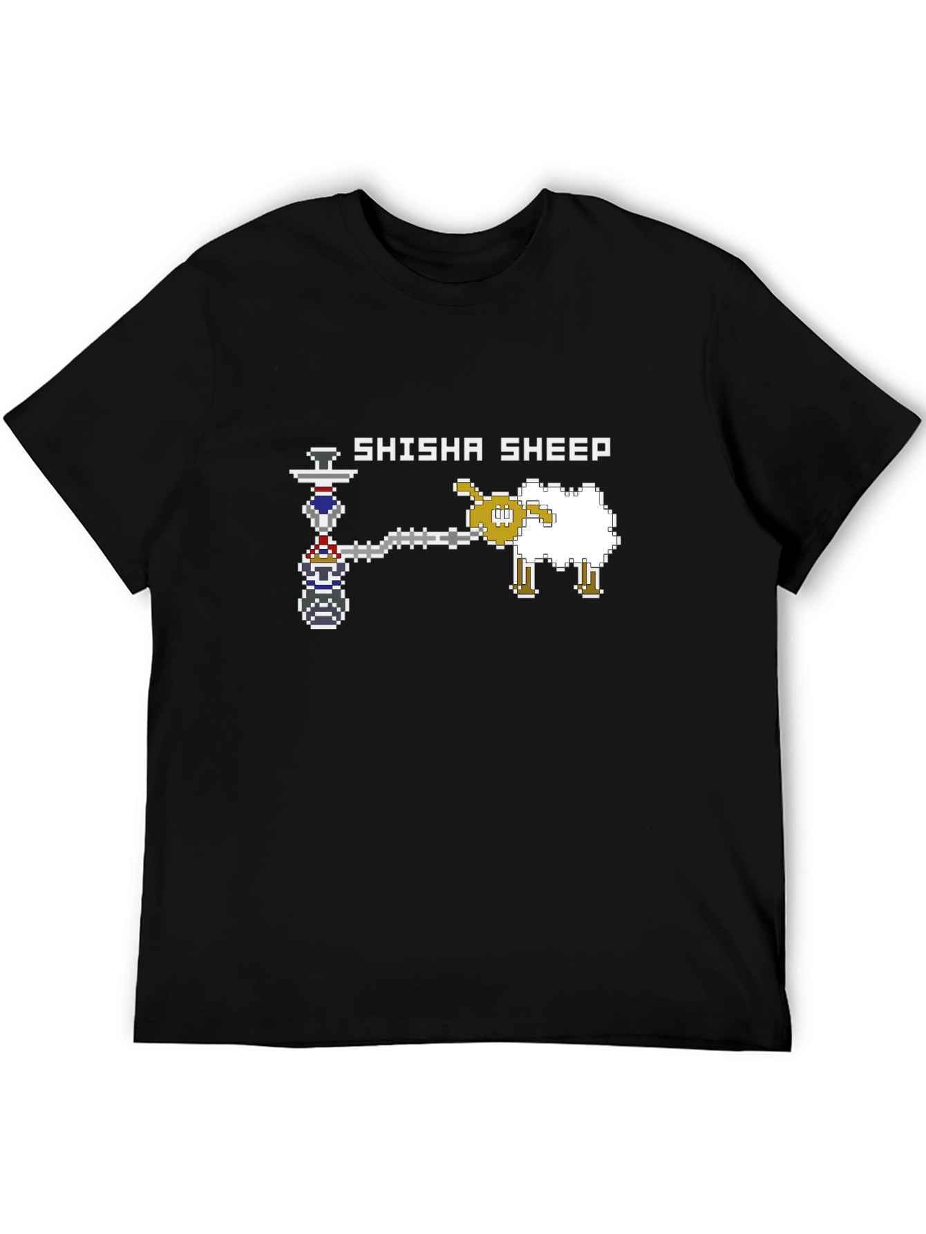 Shisha Sheep Graphic Black T-Shirt