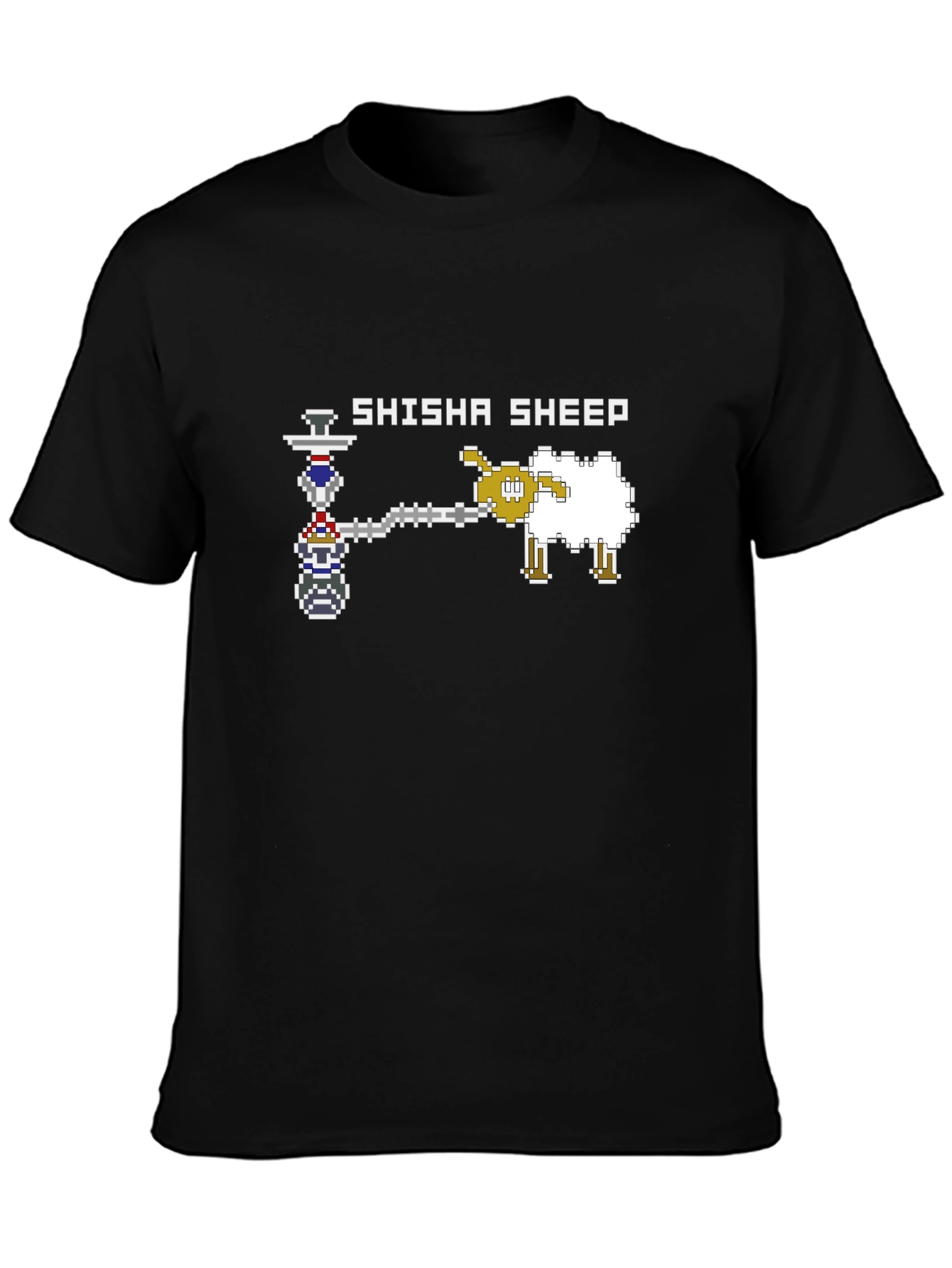 Shisha Sheep Graphic Black T-Shirt