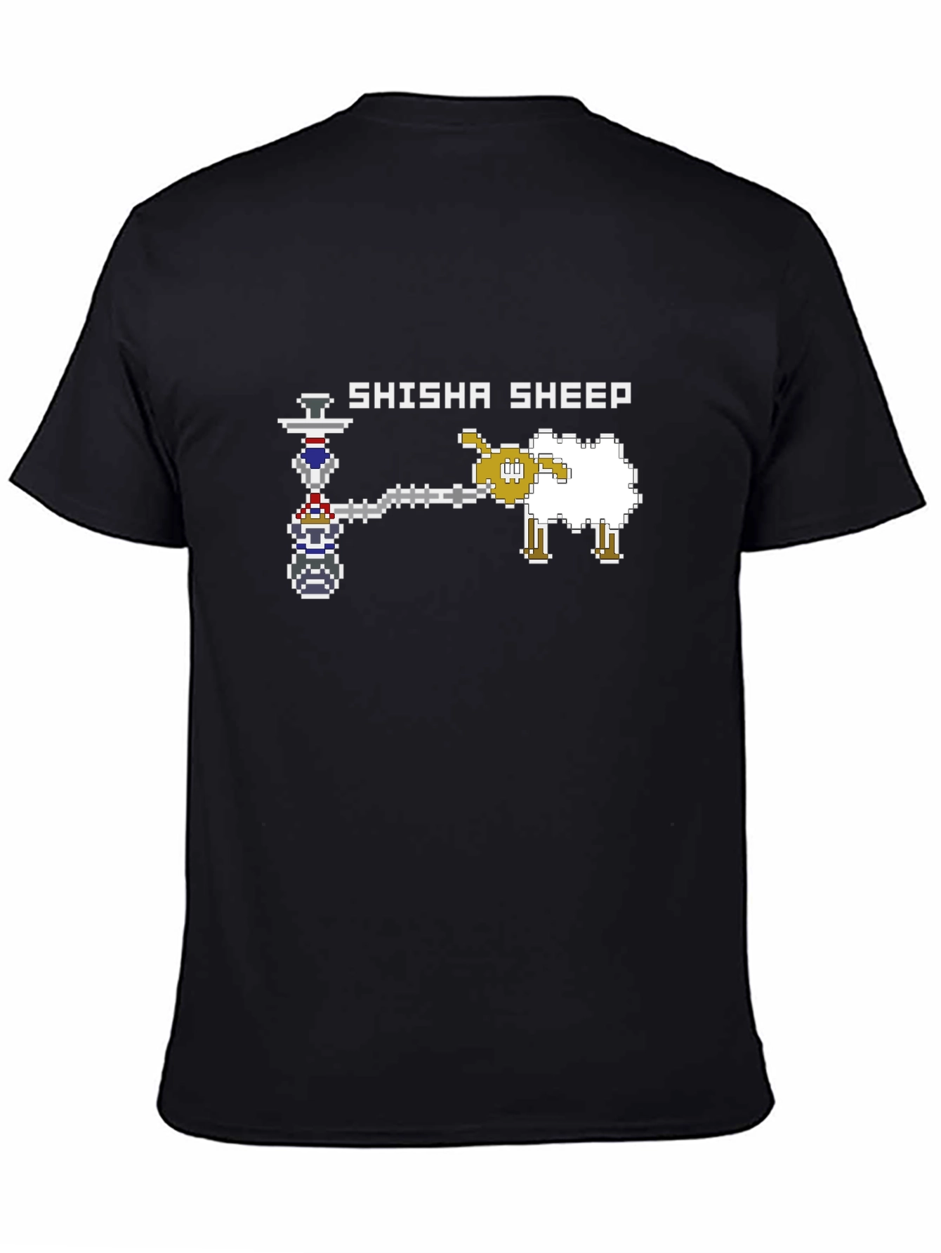 Shisha Sheep Graphic Black T-Shirt