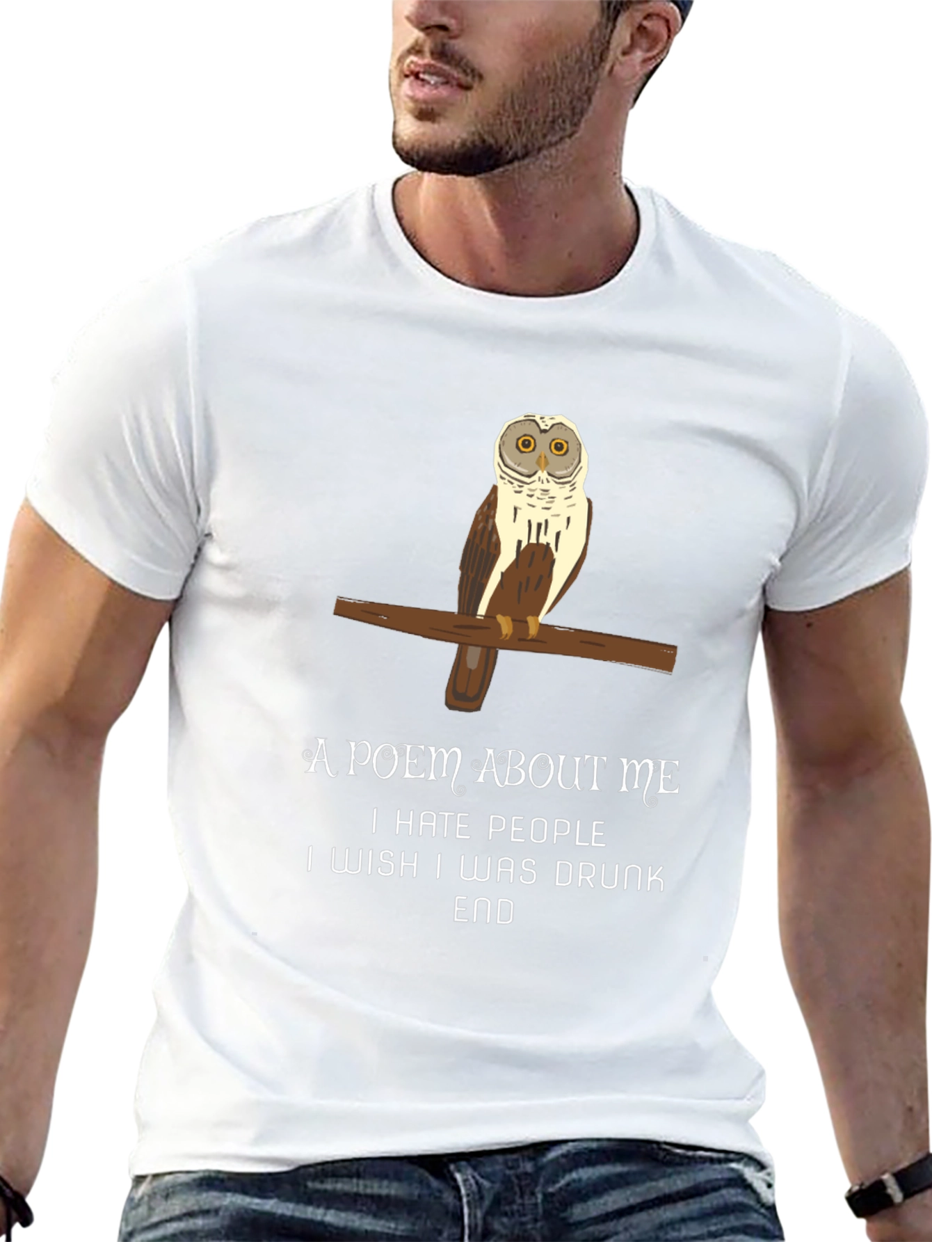 Owl Poem T-Shirt - Funny Sarcastic Tee