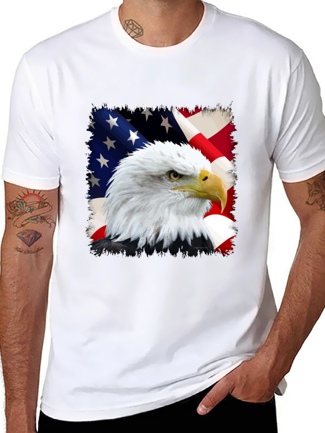 American Eagle Flag Graphic Tee