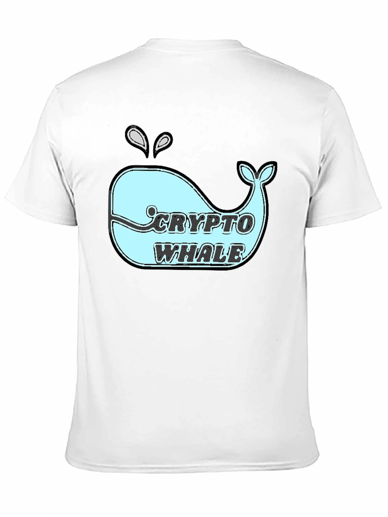 Crypto Whale T-Shirt - Black Cotton Tee