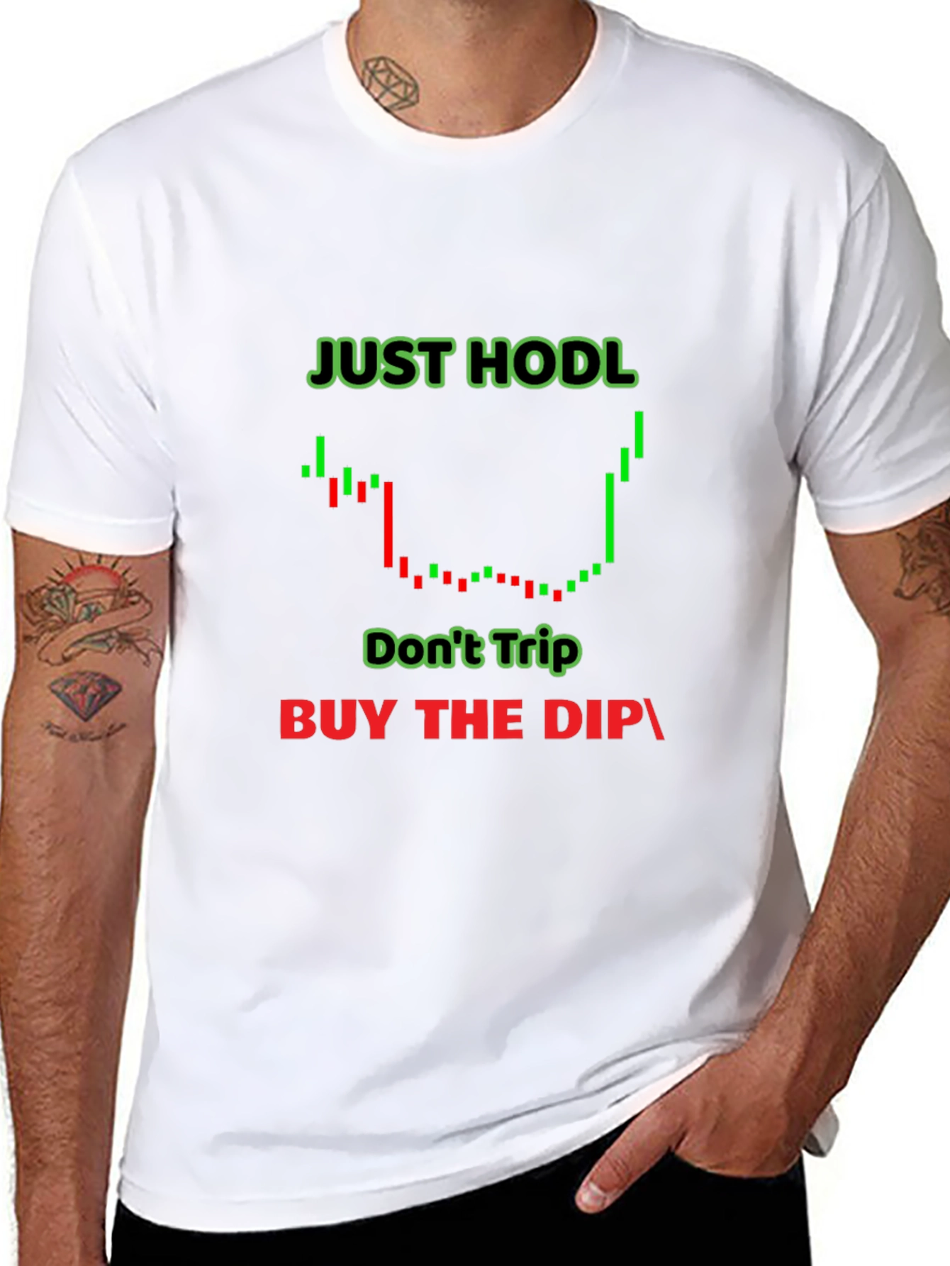 Just Hodl Crypto T-Shirt - Buy the Dip!