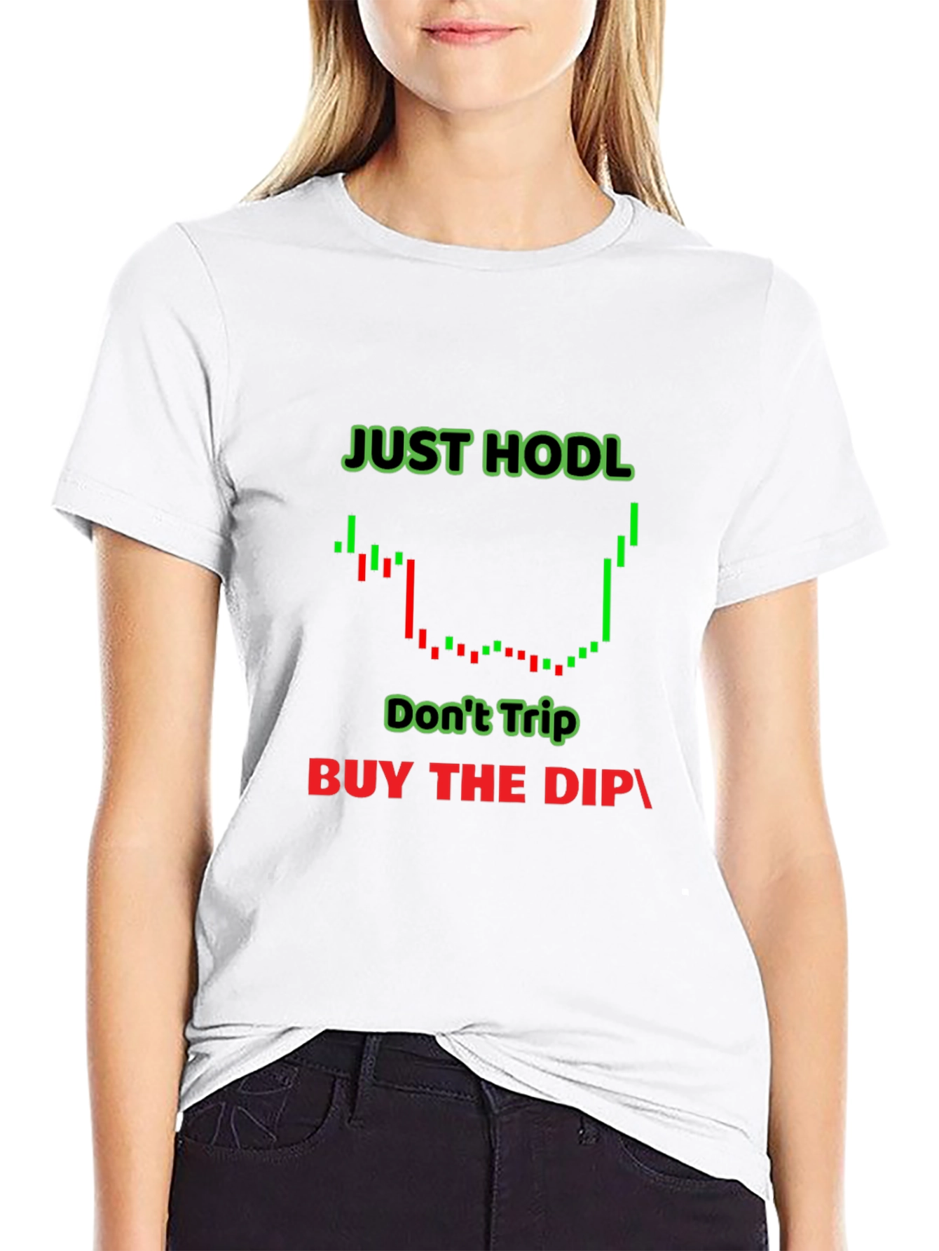 Just Hodl Crypto T-Shirt - Buy the Dip!