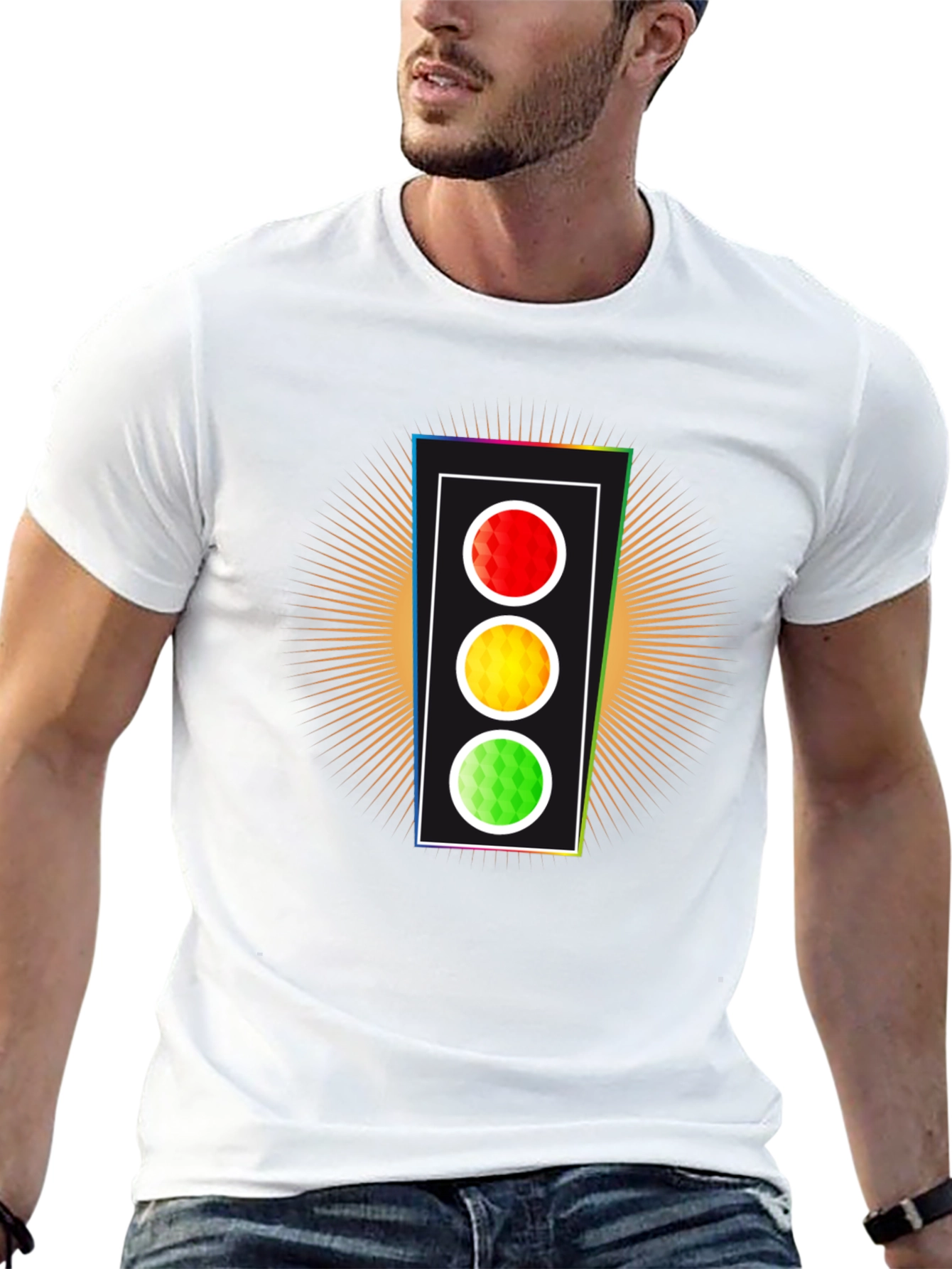 Traffic Light Graphic Tee - Stand Out Style