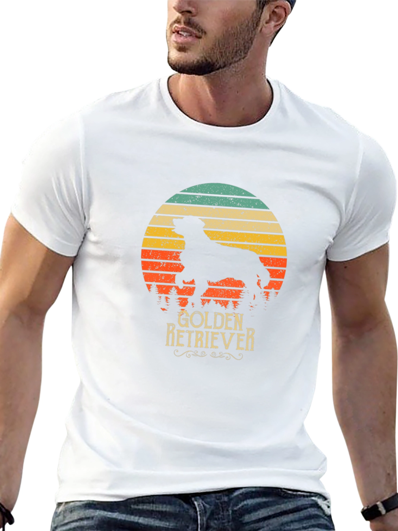 Golden Retriever Retro T-Shirt