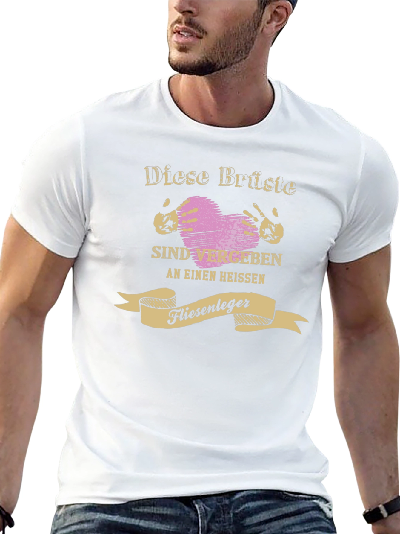 Funny German T-Shirt - Vergeben an Einen Heißen Fliesenleger