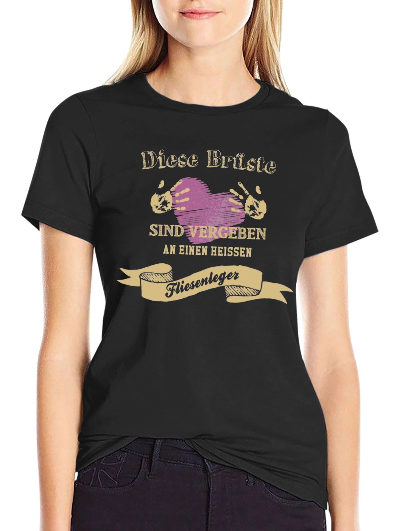 Funny German T-Shirt - Vergeben an Einen Heißen Fliesenleger