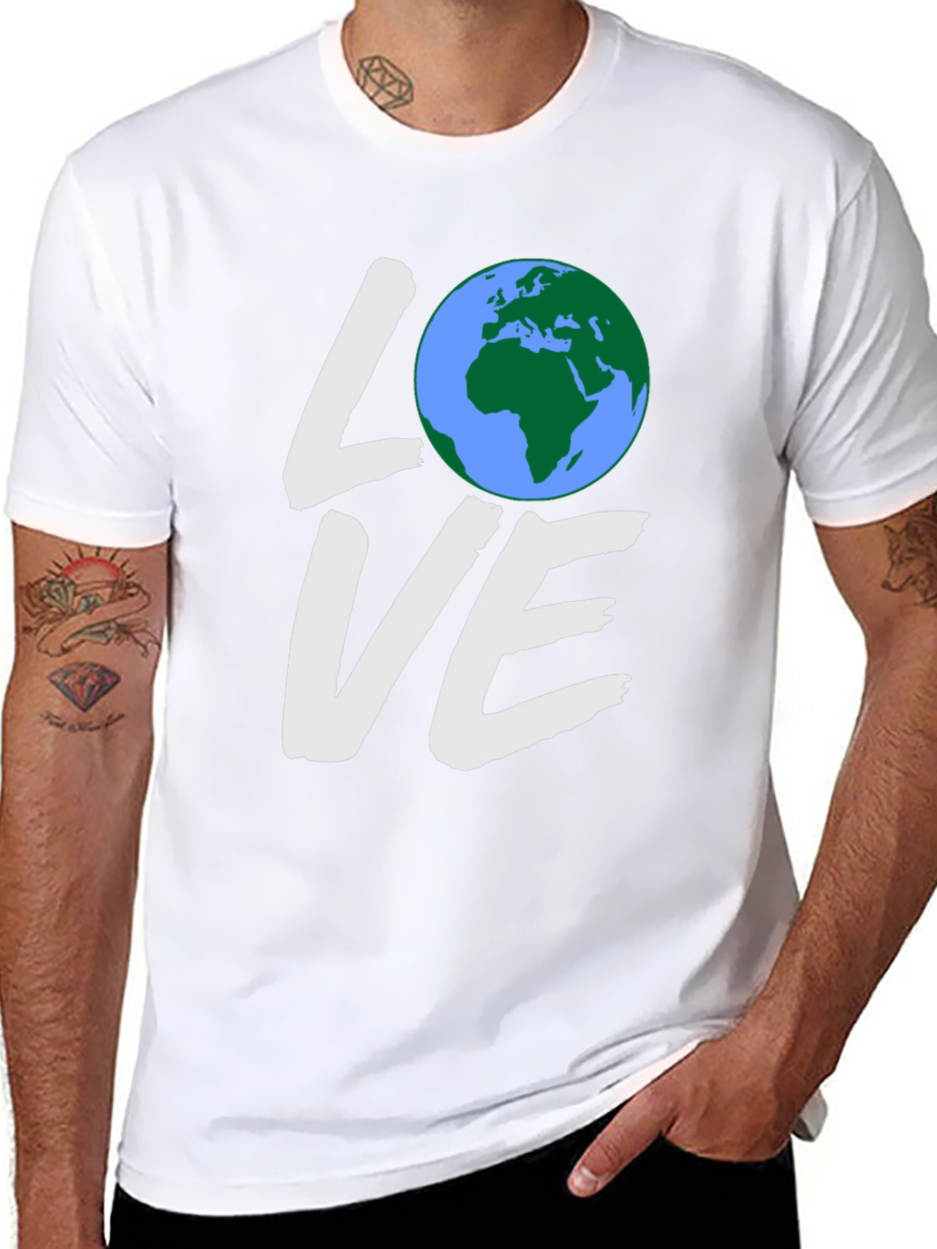 Love Earth Black Graphic Tee