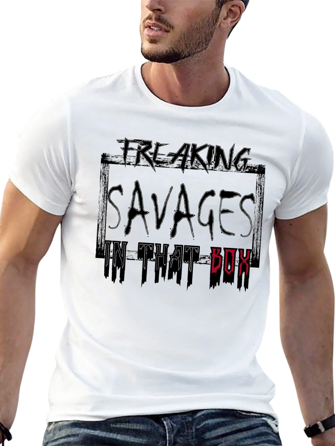 Freaking Savages Graphic Tee - Black
