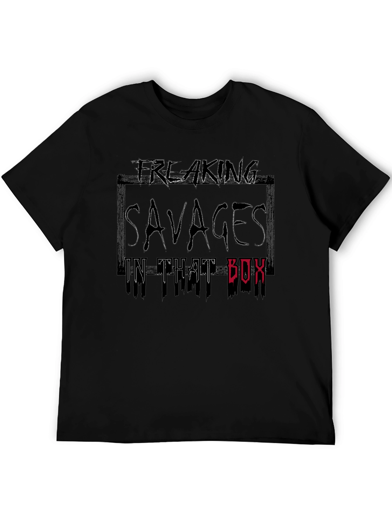 Freaking Savages Graphic Tee - Black