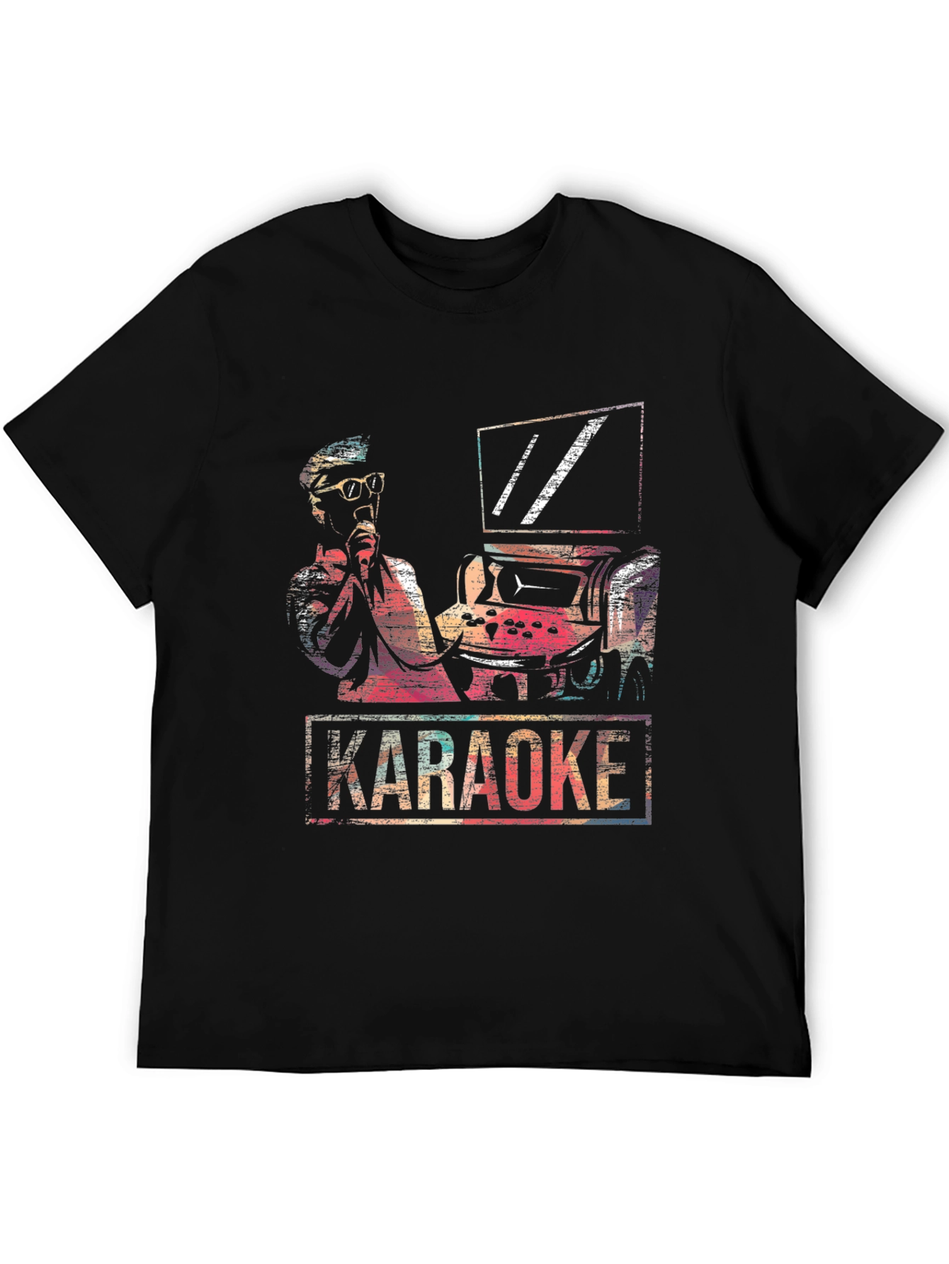 Karaoke Arcade T-Shirt - Retro Music Lover Tee