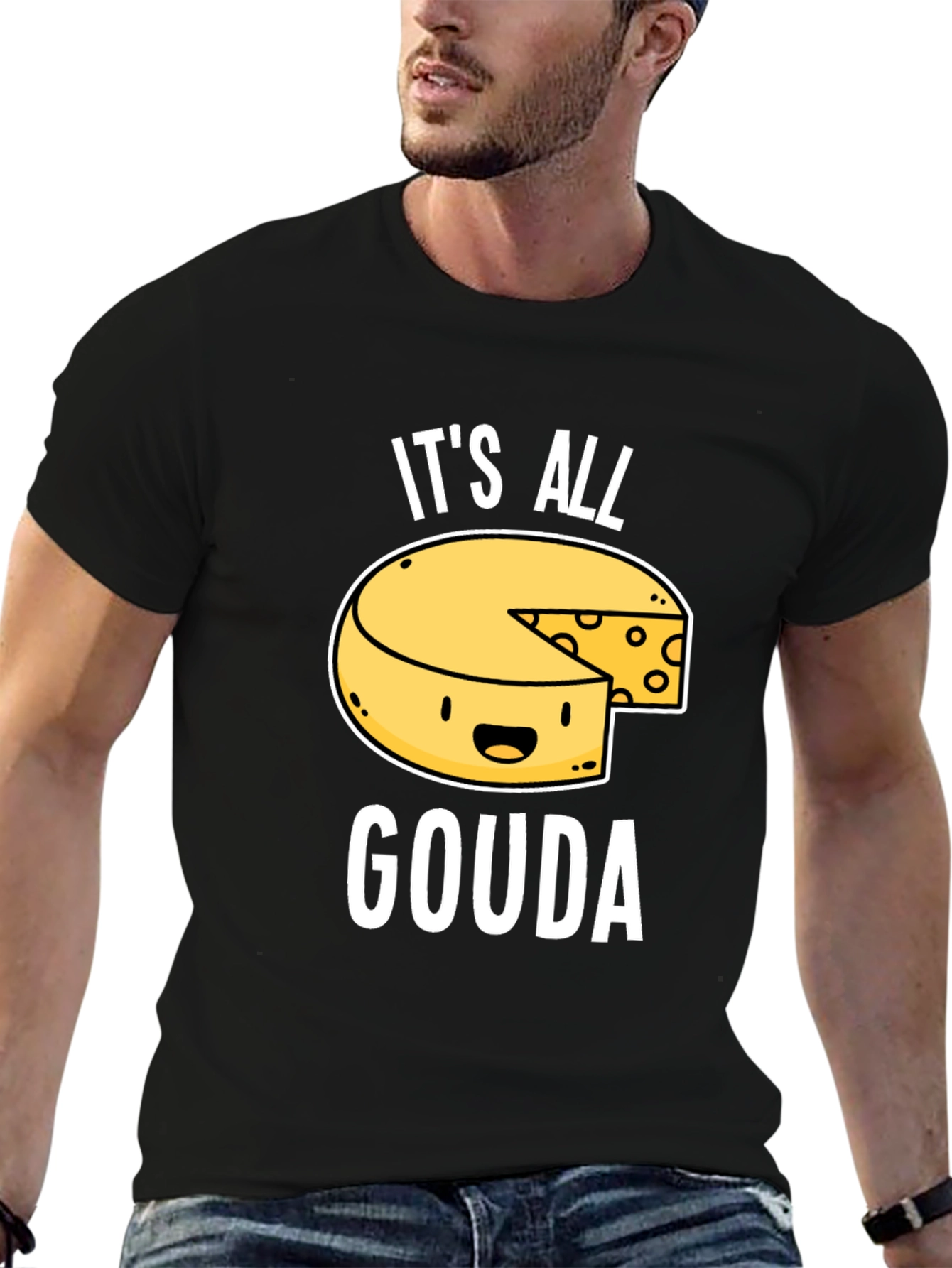 Its All Gouda T-Shirt - Funny Cheese Lover Tee