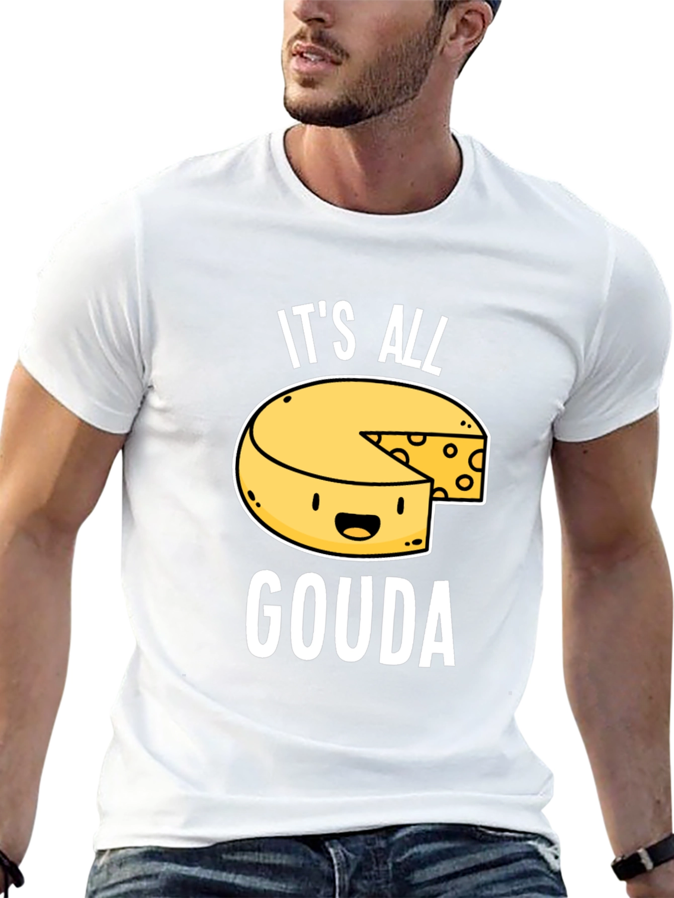 Its All Gouda T-Shirt - Funny Cheese Lover Tee